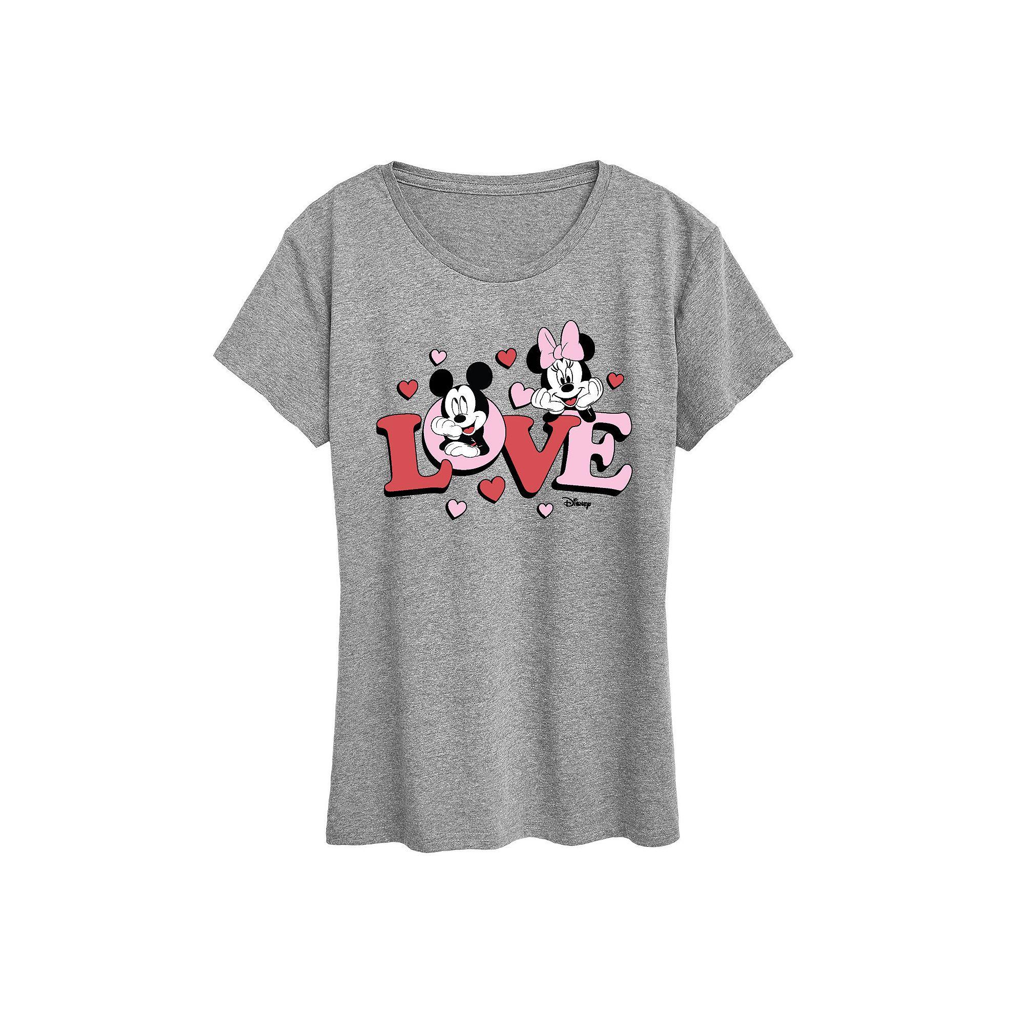 Disney's Mickey & Minnie Mouse Women's Love Graphic Tee,  Product Image