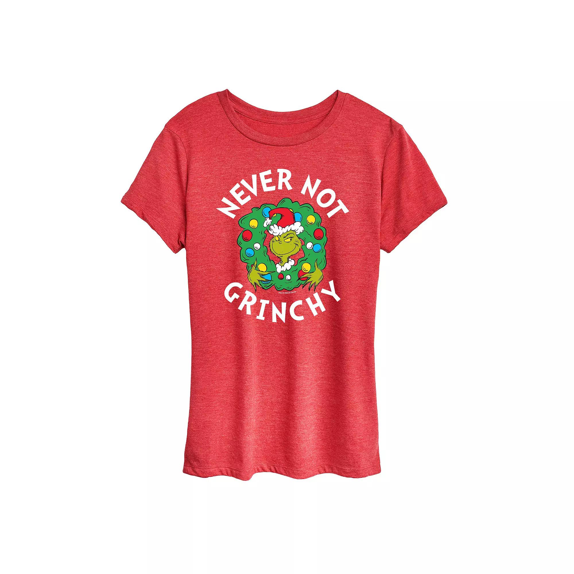 Women's Dr. Seuss Grinch Never Not Grinchy Graphic Tee,  Product Image