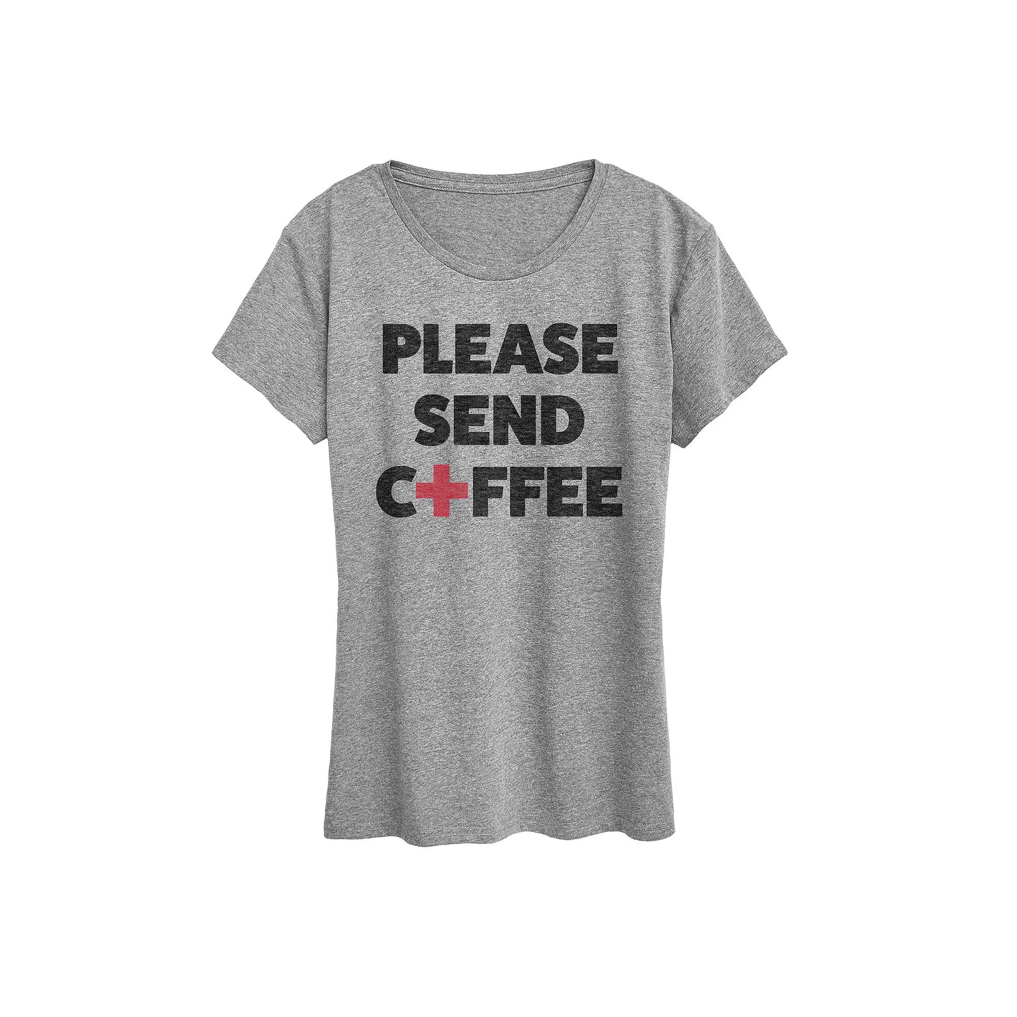 Women's Please Send Coffee Graphic Tee,  Product Image