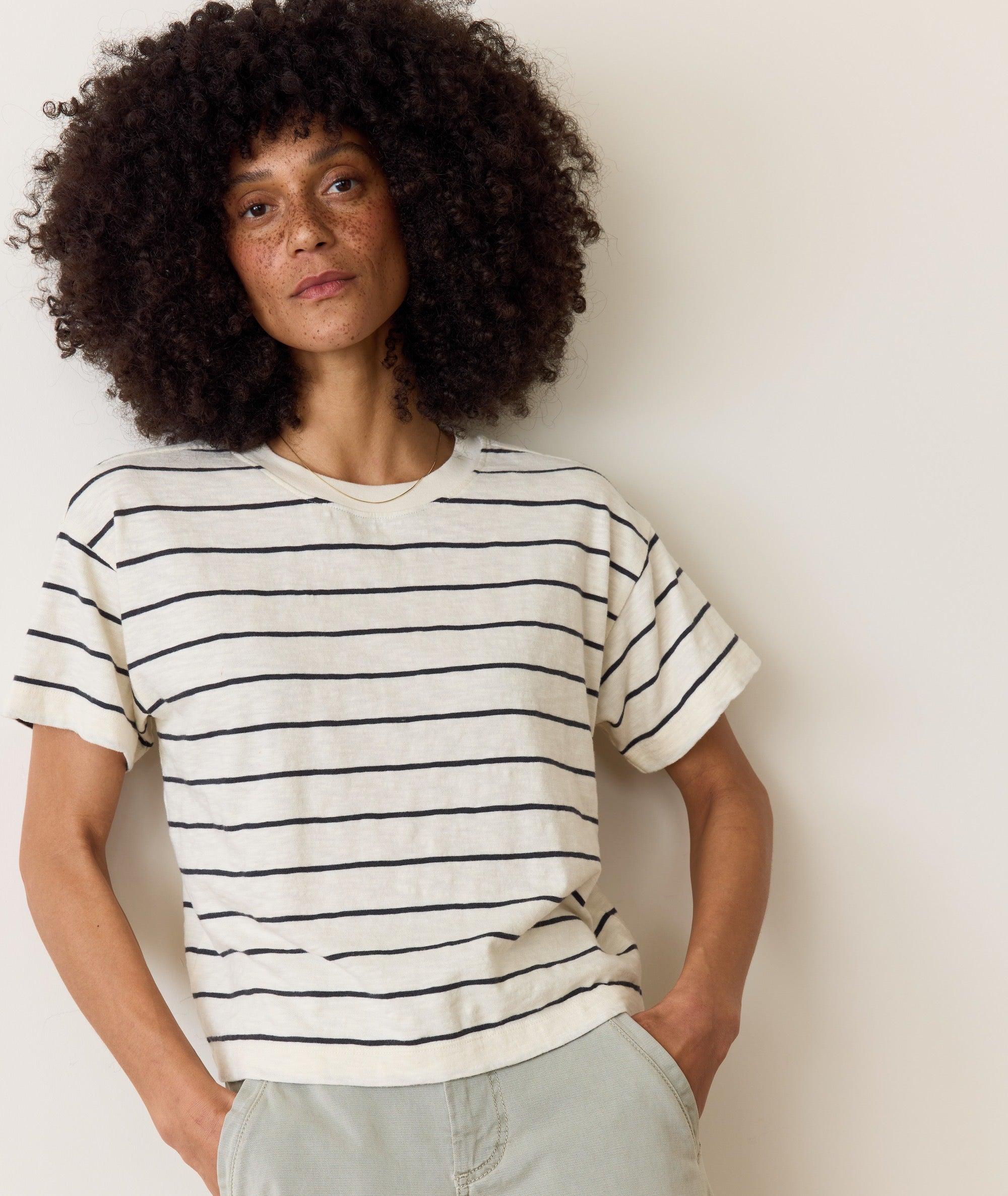 Sadie Vintage Slub Crop Tee Product Image