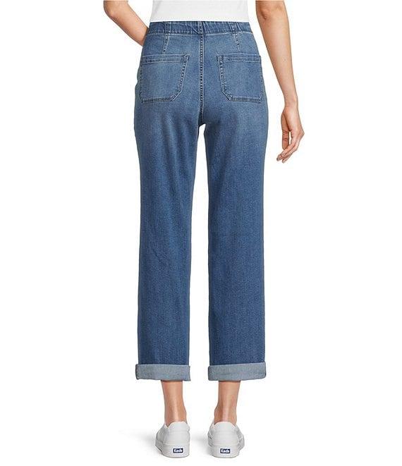 Westbound the HIGH RISE fit Crop Pull-On Denim Jeans Product Image
