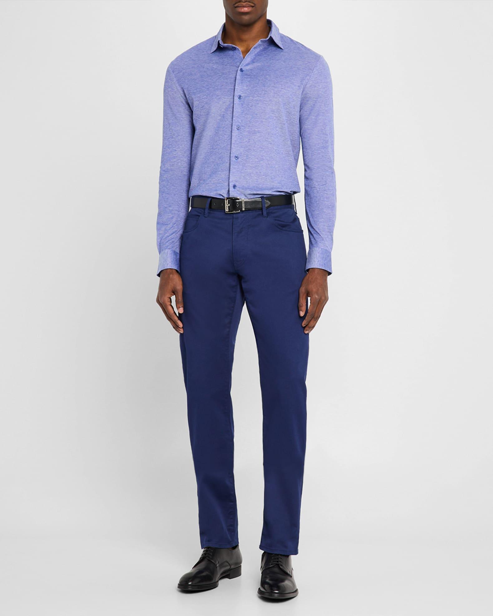 Men's Pique Jersey Micro-Dot Sport Shirt Product Image