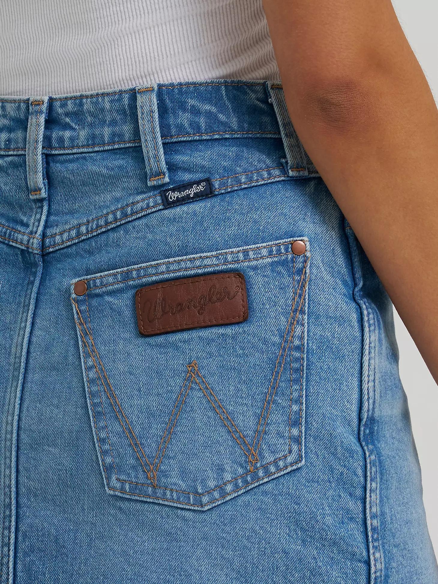 Women's Wrangler Retro® Bailey Denim Skirt | Women's SHORTS & SKIRTS | Wrangler® Product Image