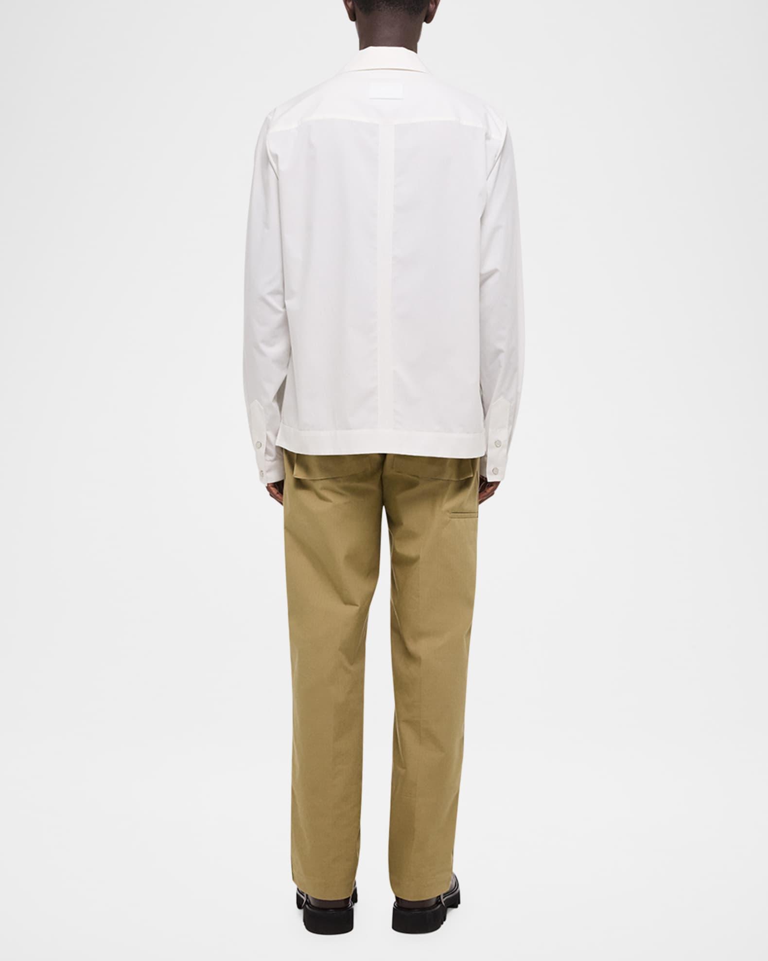 Men's Poplin Summer Casual Button-Down Shirt Product Image