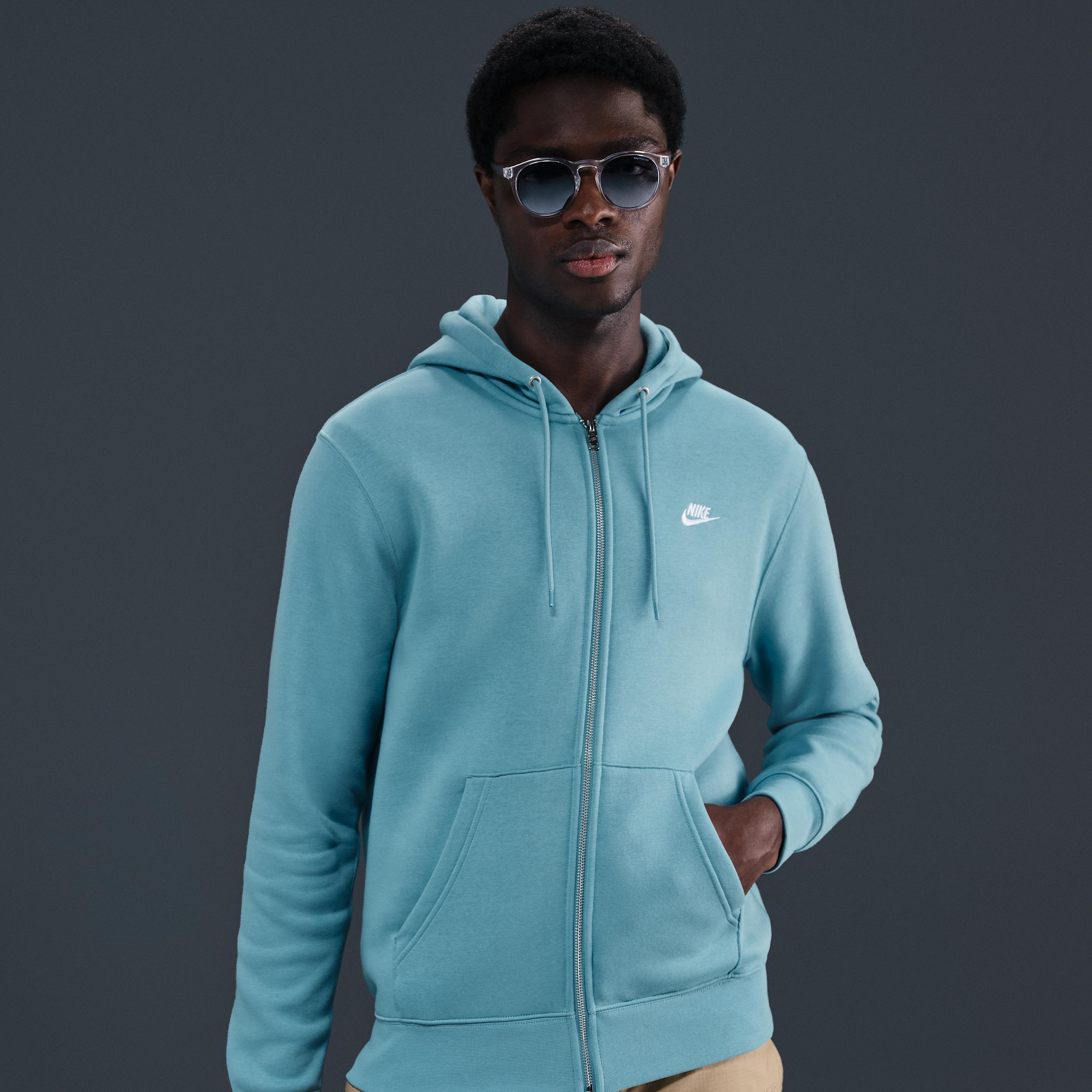 Nike Mens Club Full-Zip Fleece Hoodie | FN3861-464 Product Image