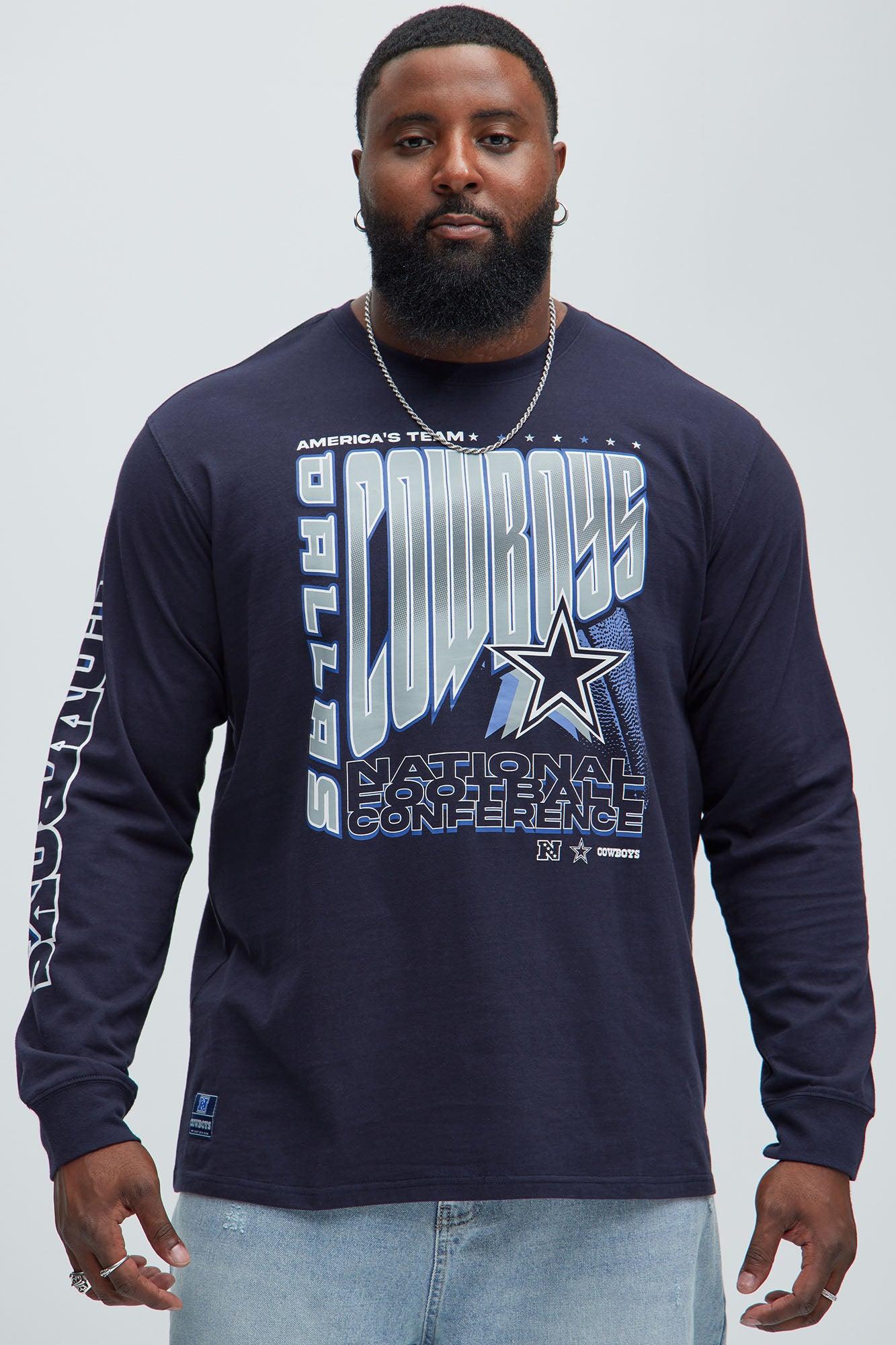 Cowboys In Orbit Long Sleeve Tee - Navy Product Image