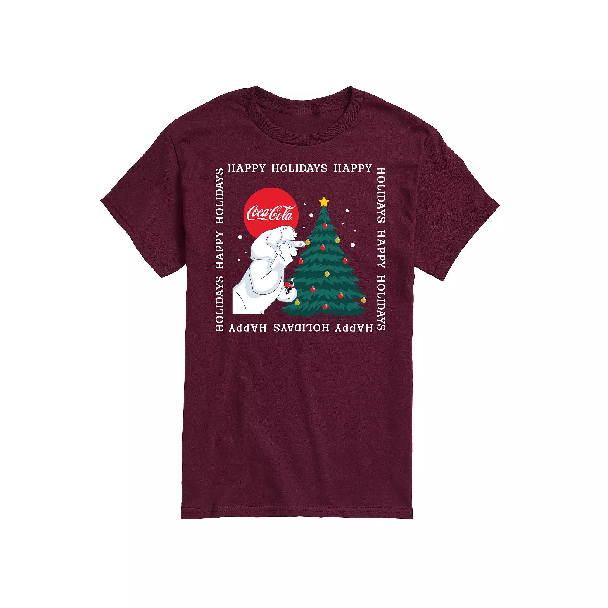 Men's CocaCola Happy Holidays Bears Tee,  Product Image