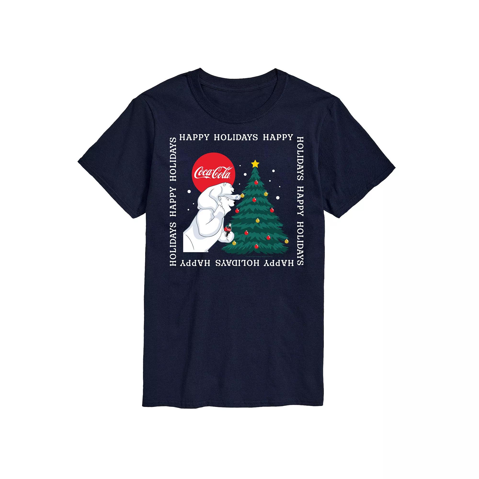 Men's CocaCola Happy Holidays Bears Tee,  Product Image