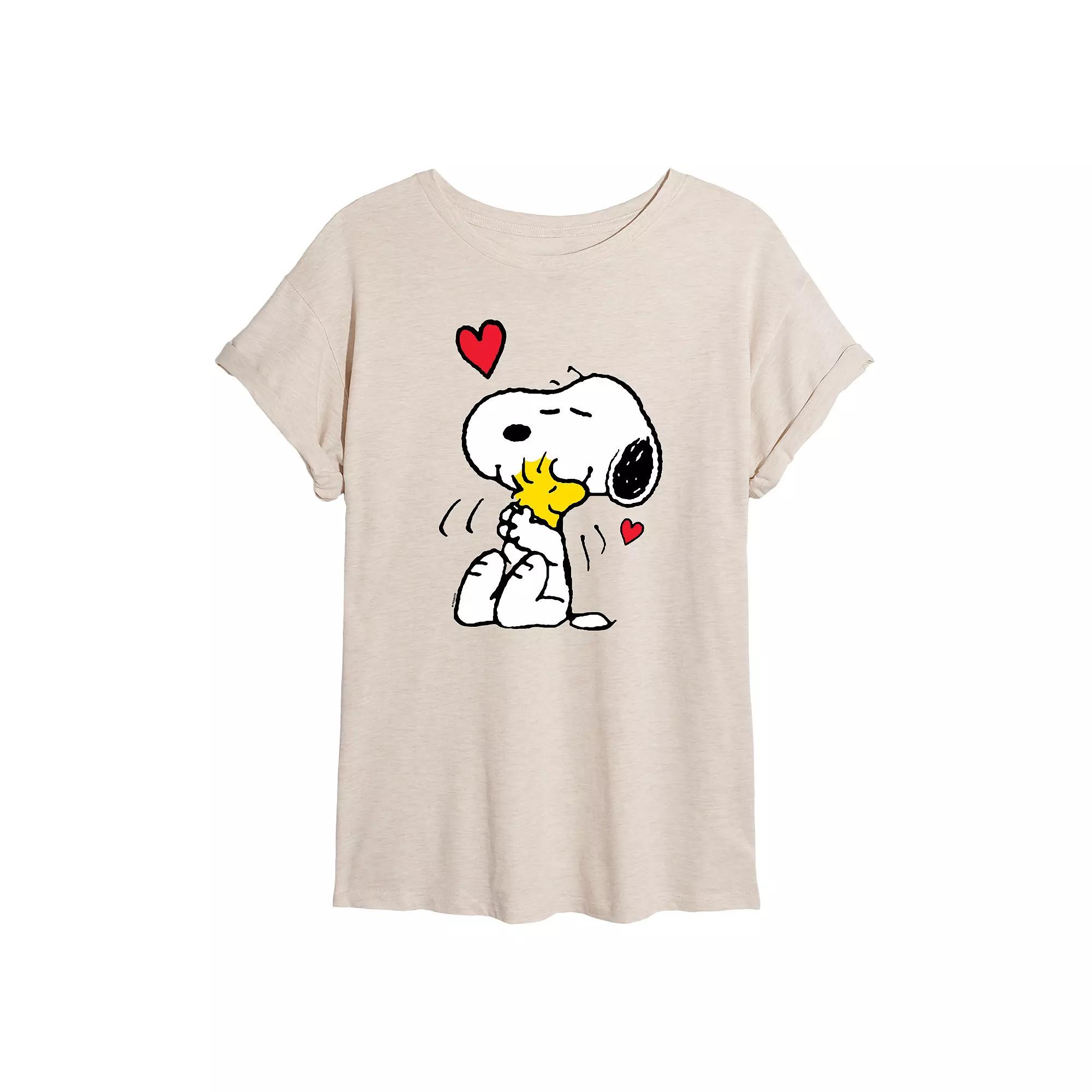 Juniors' Peanuts Snoopy Hug Over Product Image