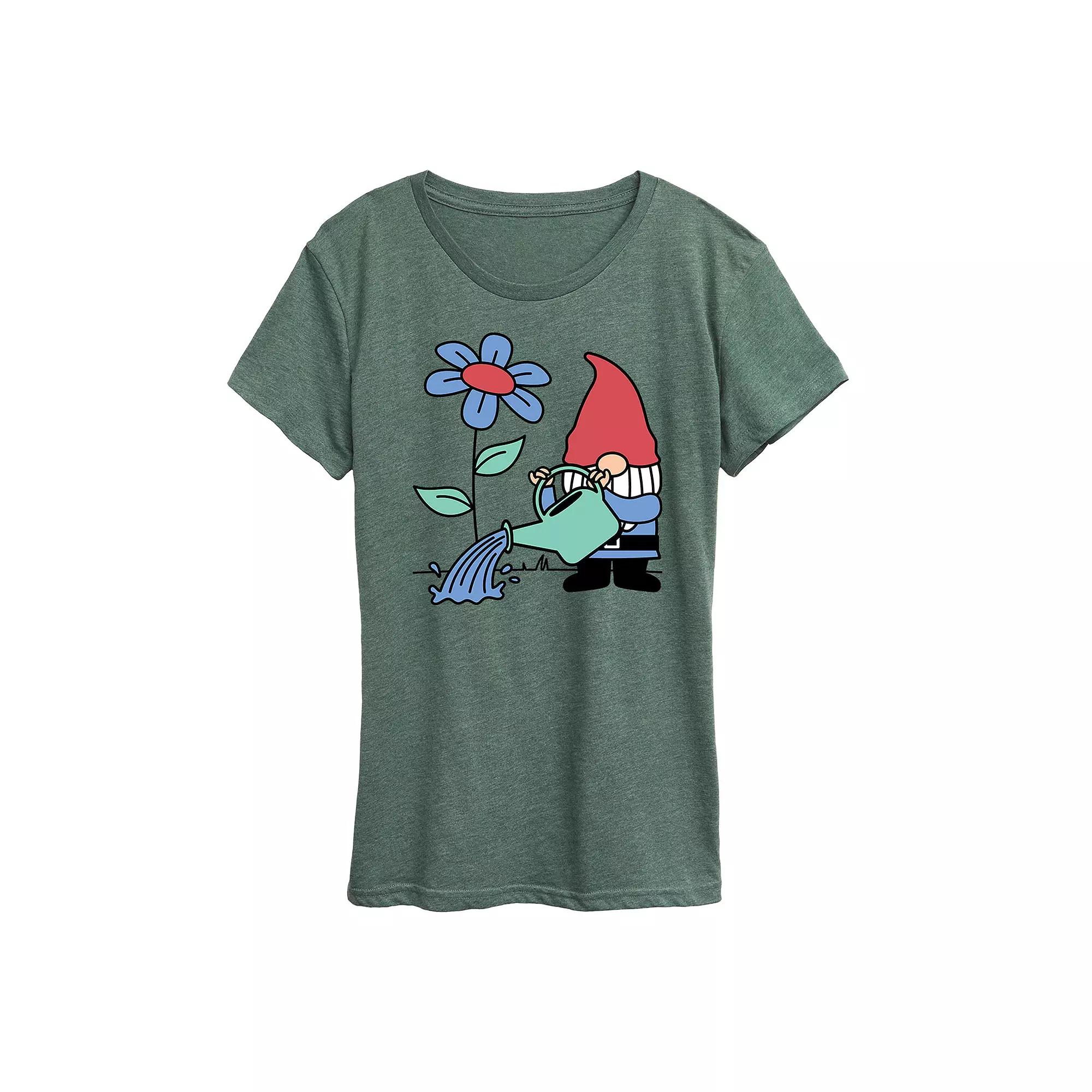 Women's Gardening Gnome Graphic Tee,  Product Image