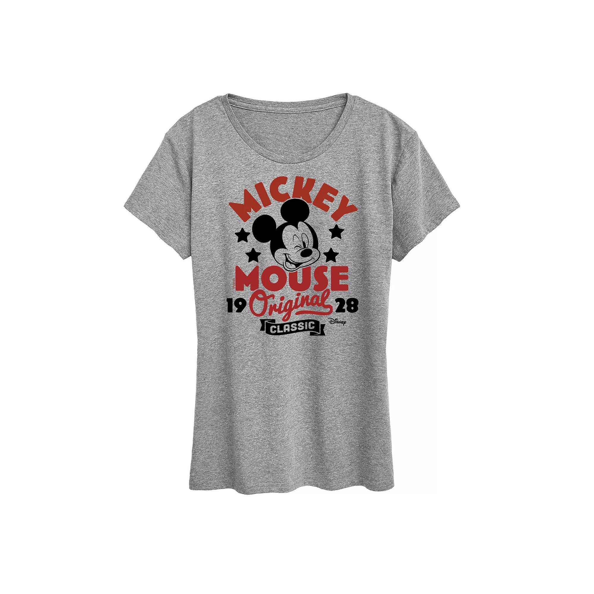 Disney's Mickey Mouse Women's Original Badge Graphic Tee,  Product Image
