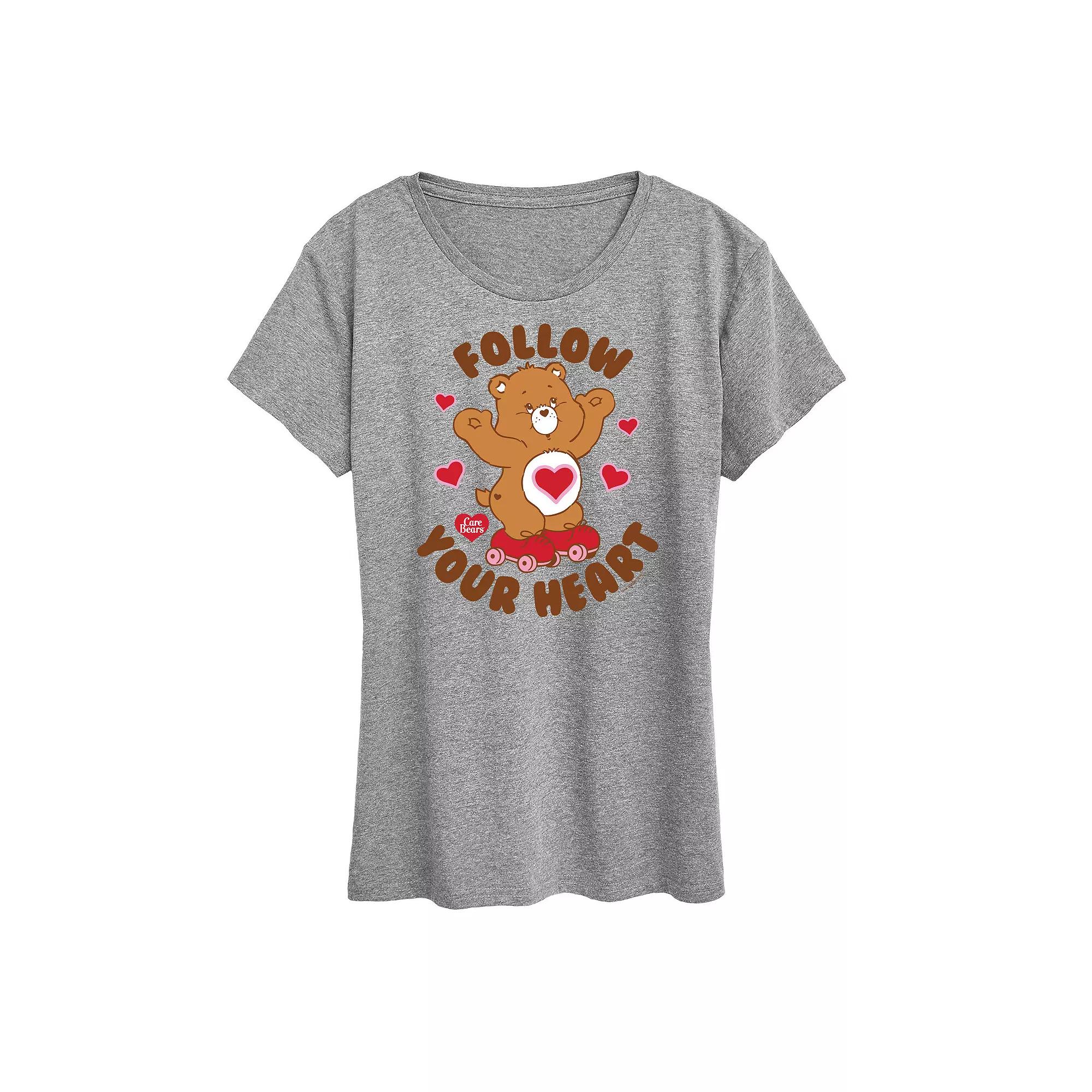 Women's Care Bears Follow Your Heart Graphic Tee, Girl's,  Product Image