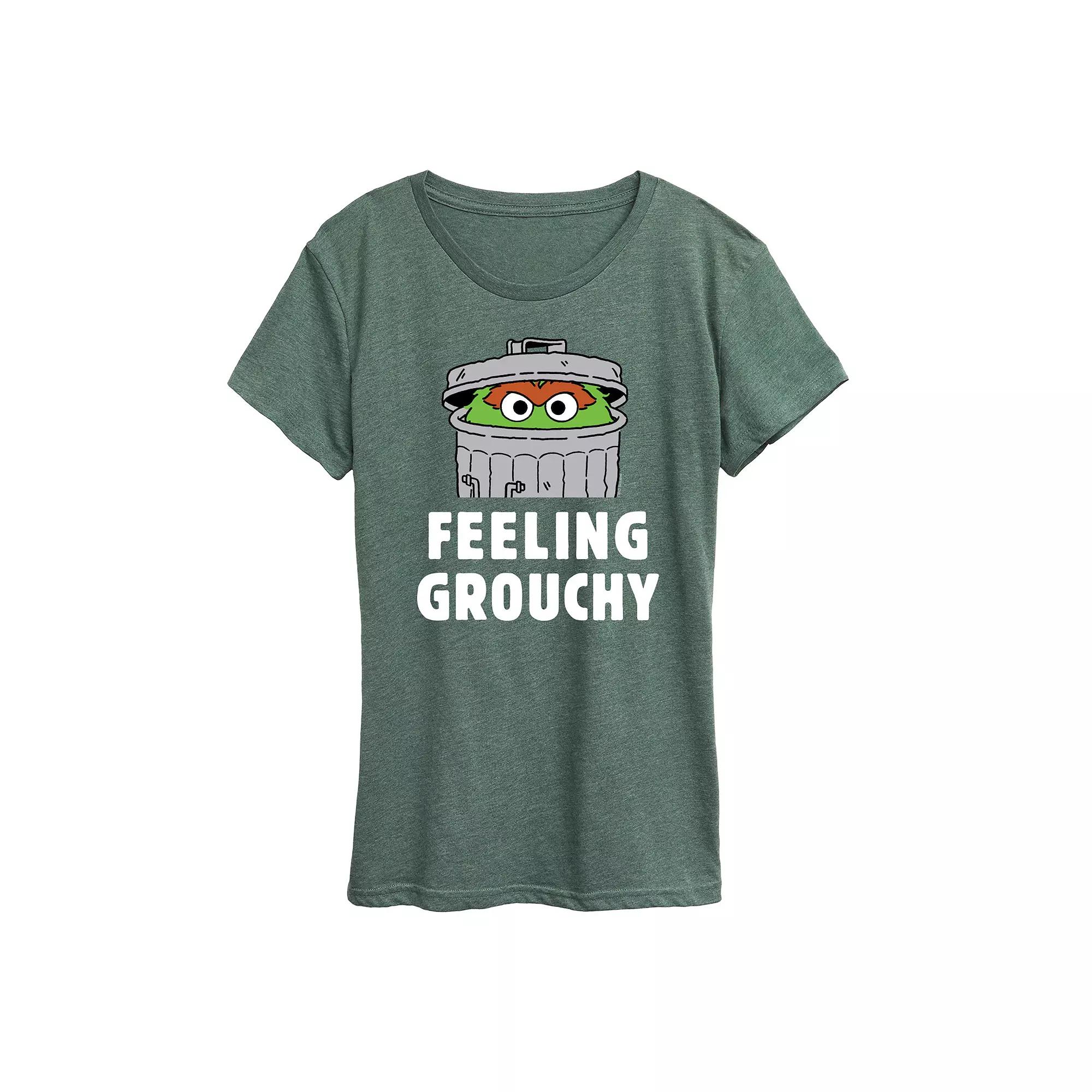 Women's Sesame Street Feeling Grouchy Graphic Tee,  Product Image