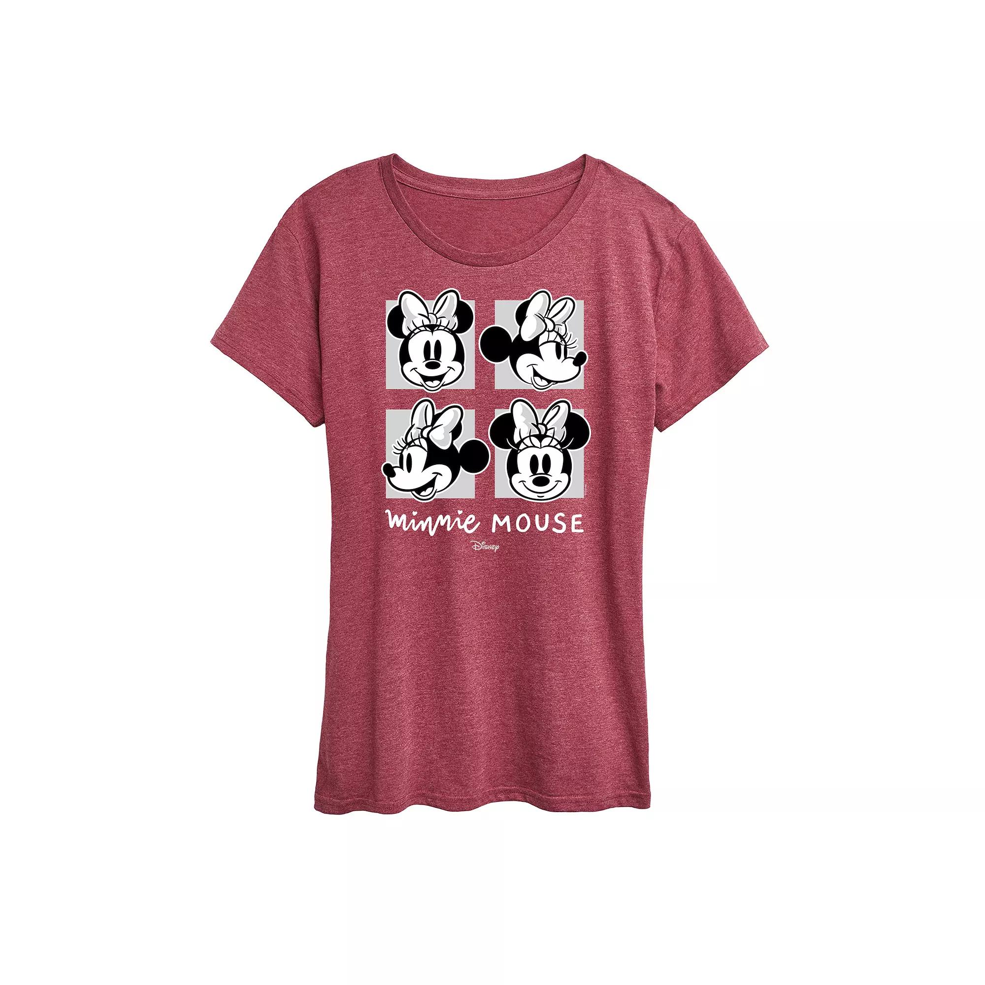 Disney's Minnie Mouse Grid Graphic Tee, Women's,  Product Image
