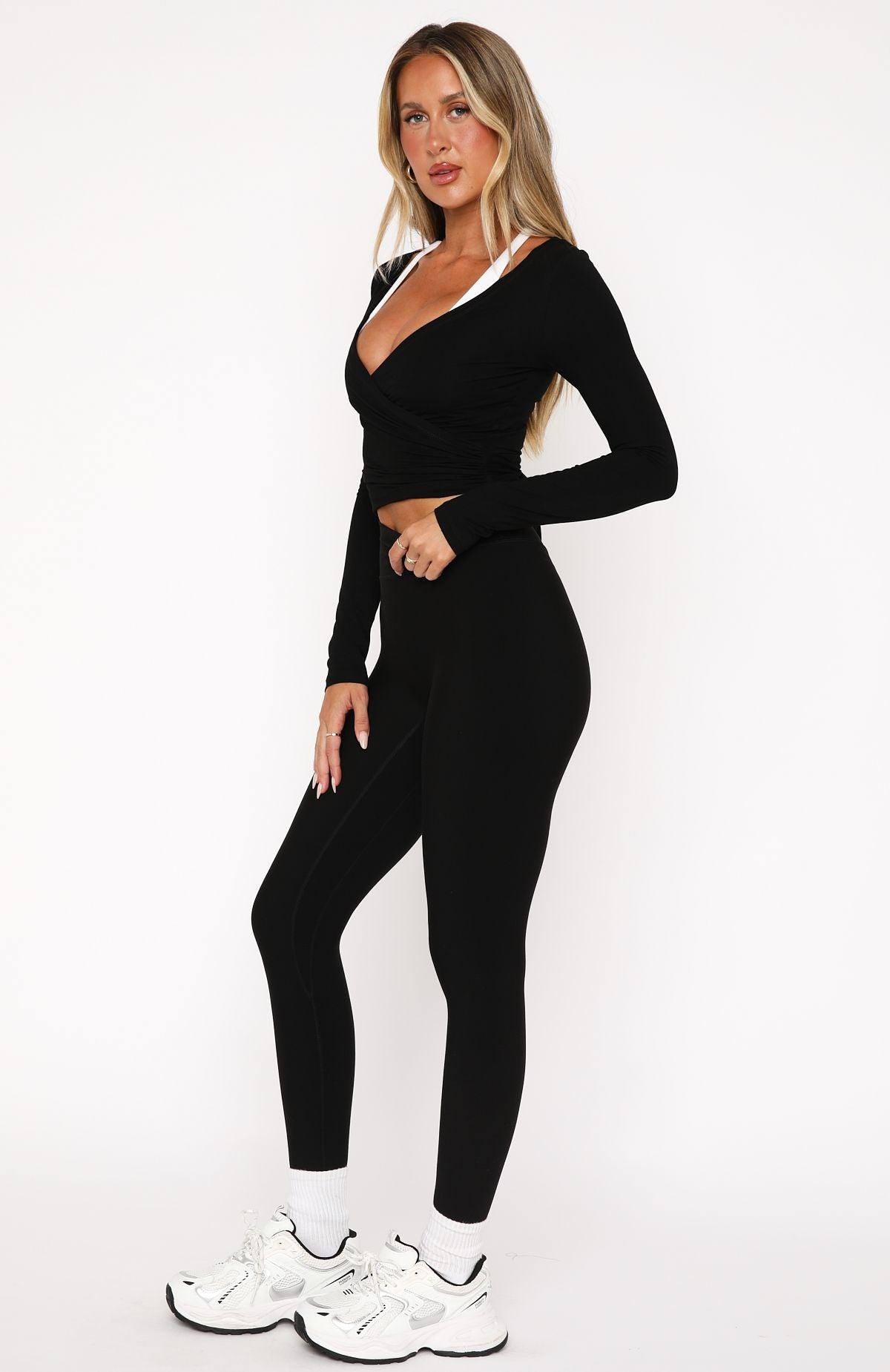 Go Getter High Waisted Leggings Black Product Image