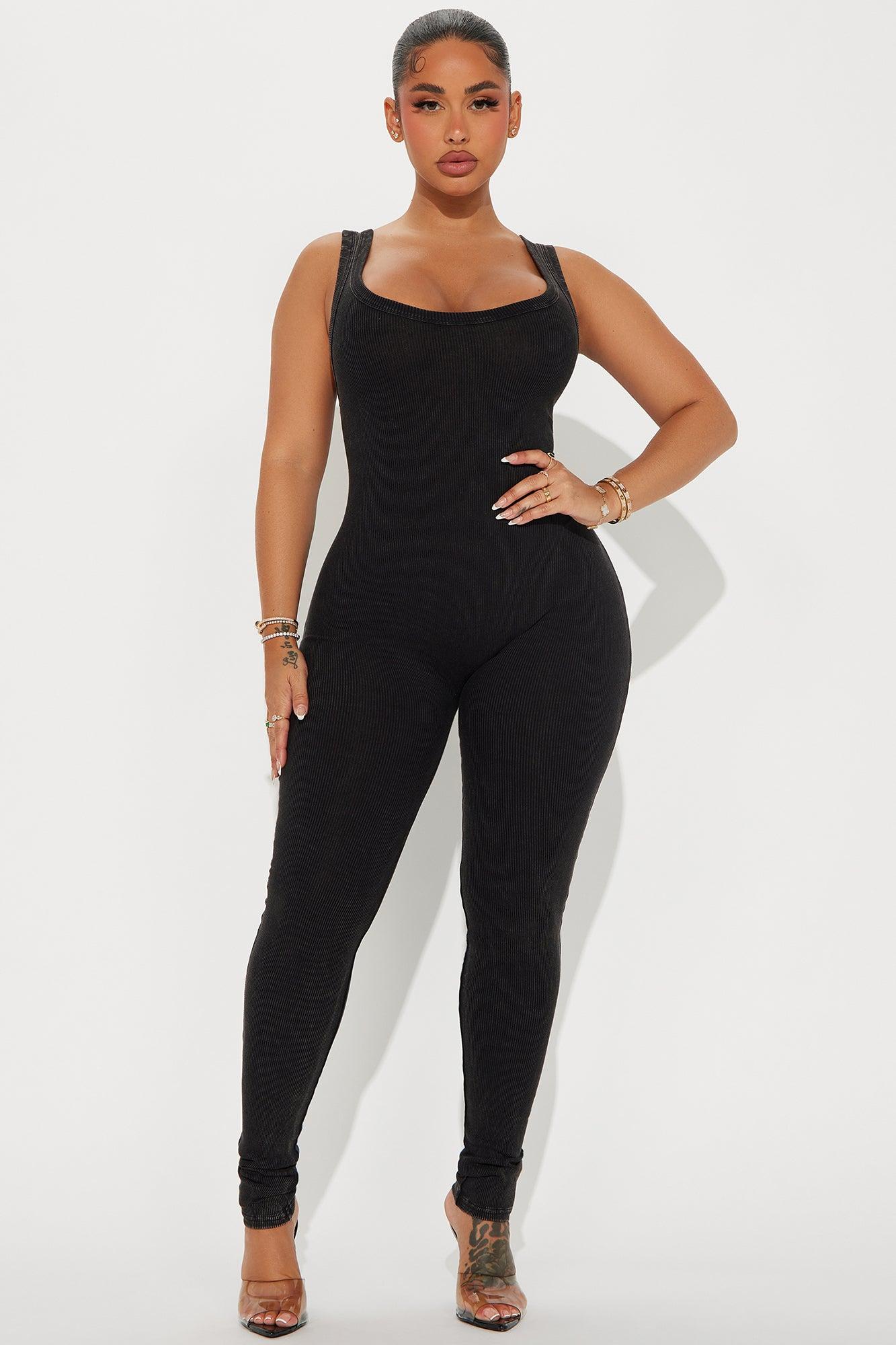 Got To Be Real Jumpsuit Set - Black Product Image