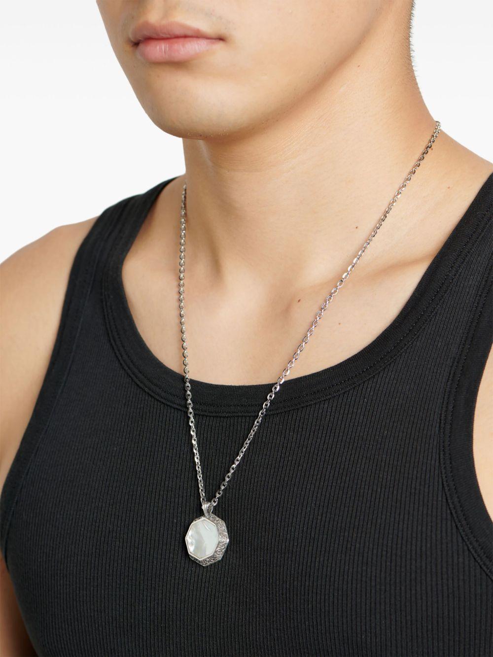 mother-of-pearl amulet necklace Product Image