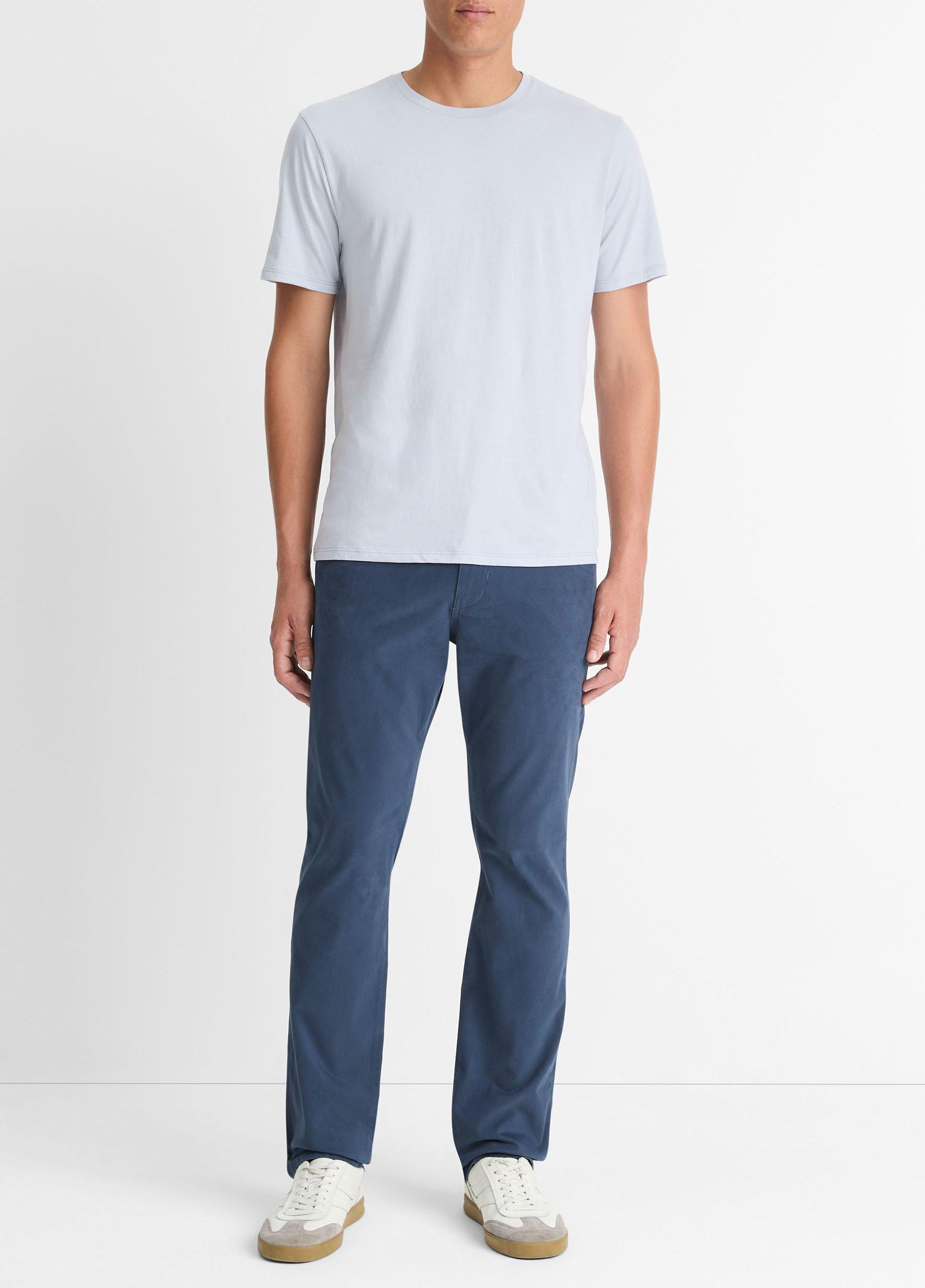 Pima Cotton Crew Neck T-Shirt Product Image