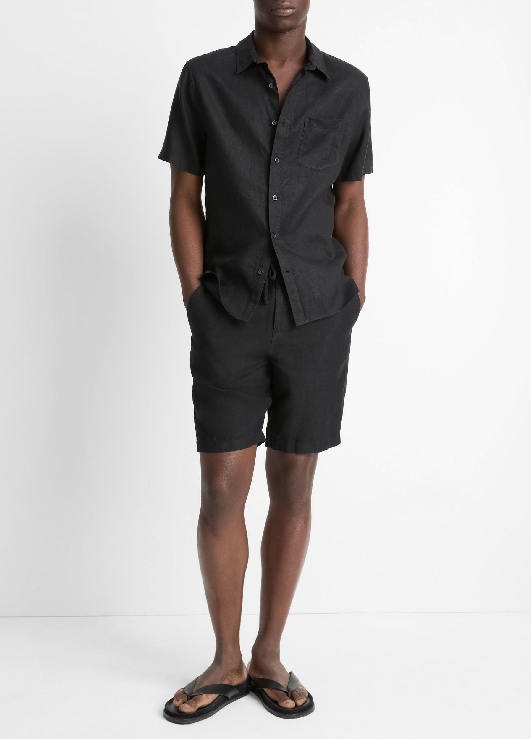 Linen Short-Sleeve Shirt Product Image