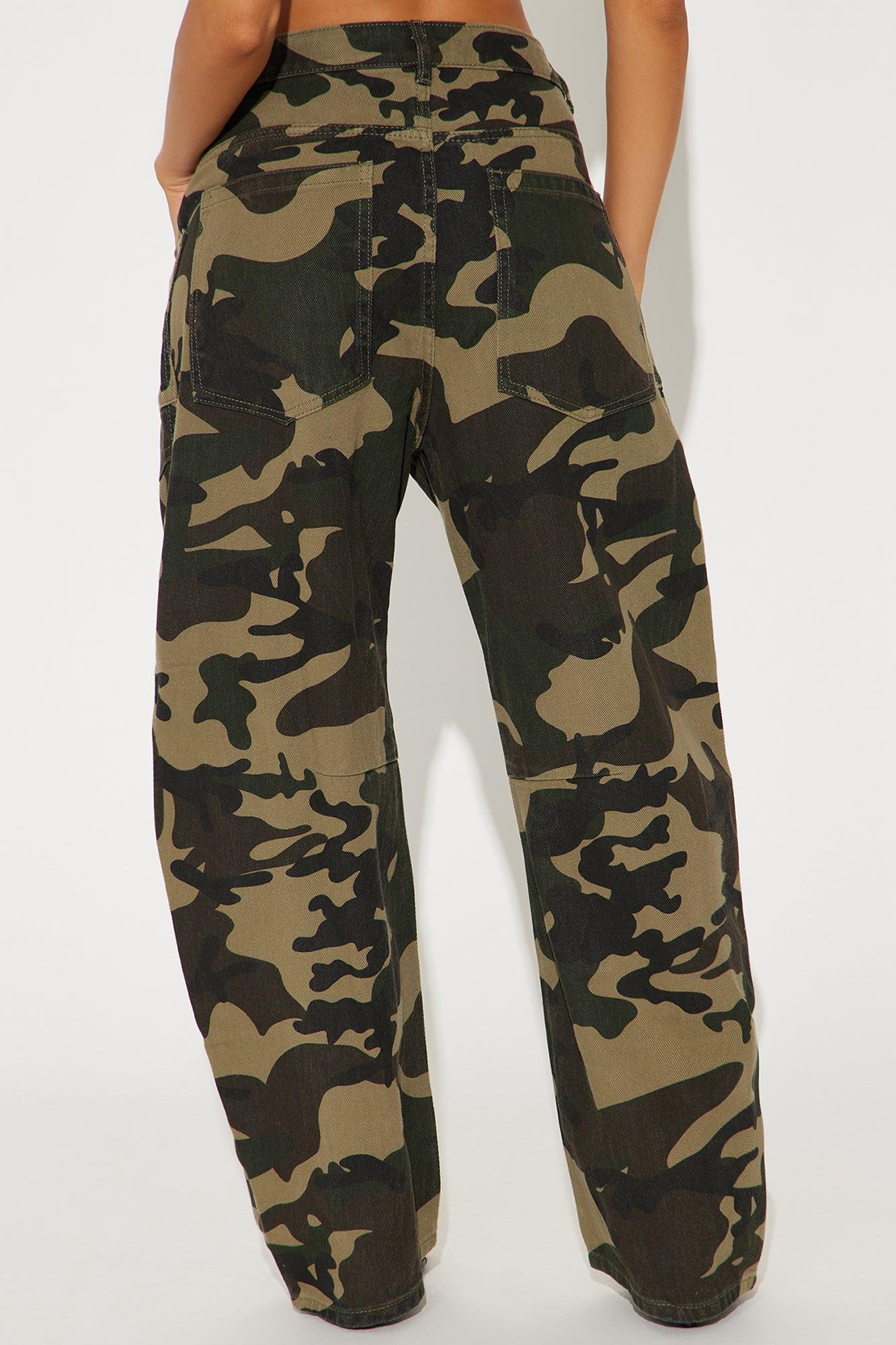 Don't Prove I'm Right Camo Barrel Pant - Olive/combo Product Image