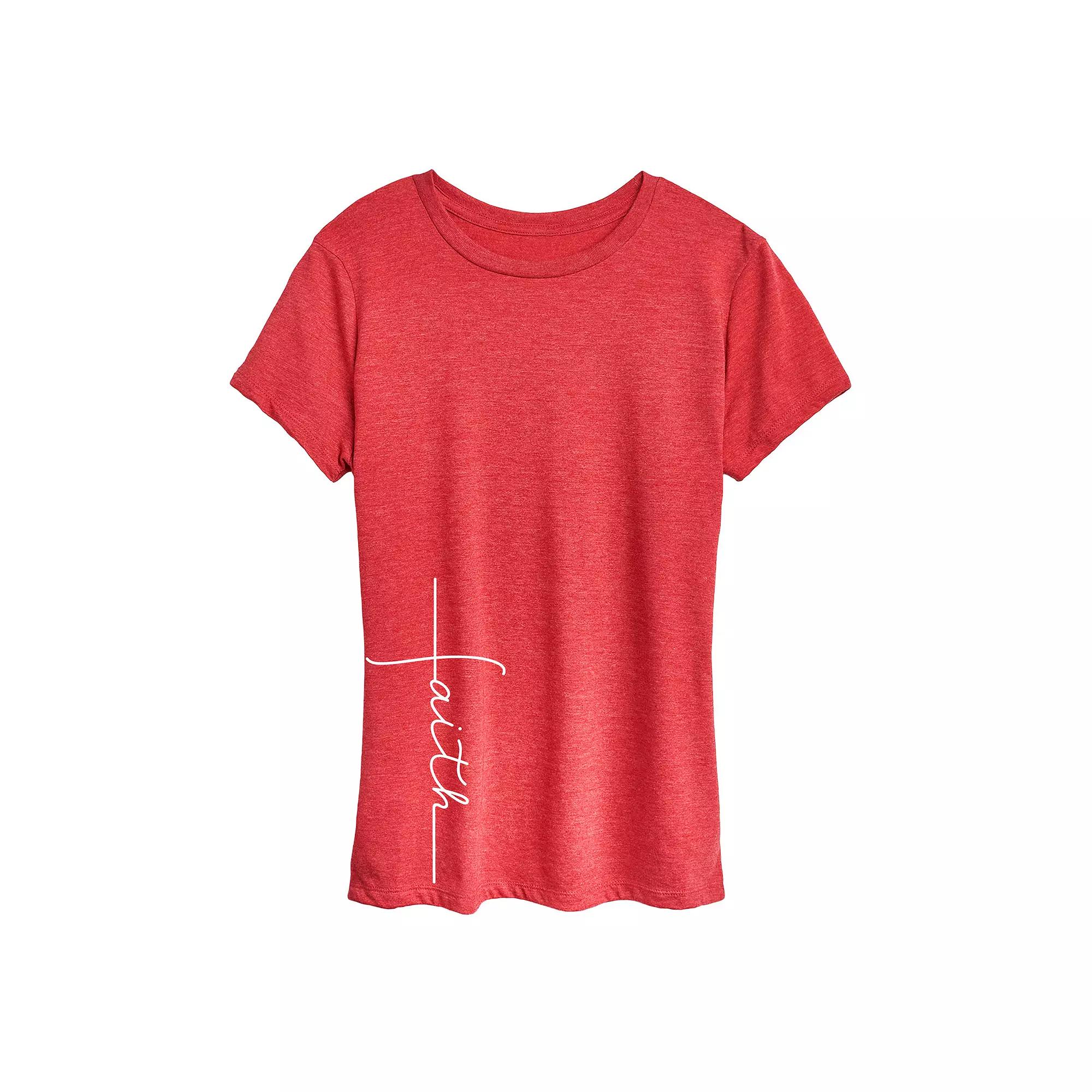 Women's Faith Cross Graphic Tee,  Product Image