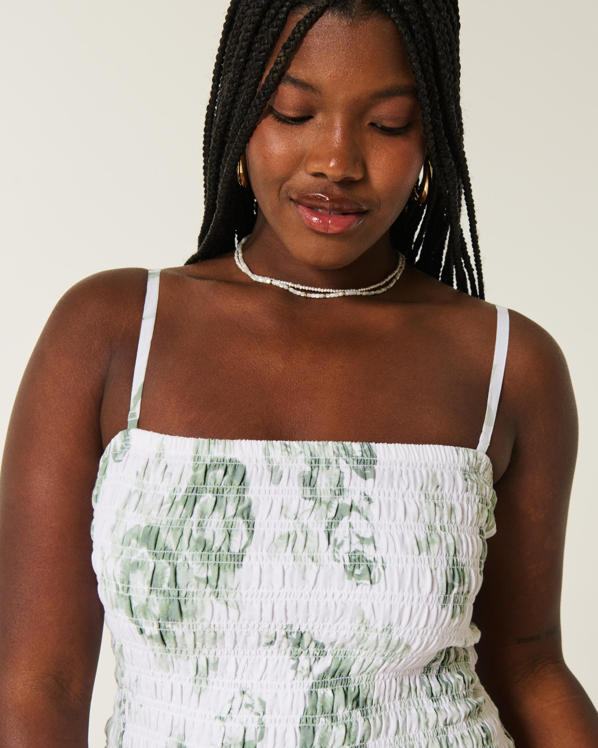 Strapless Smocked Bodice Mini Dress Product Image