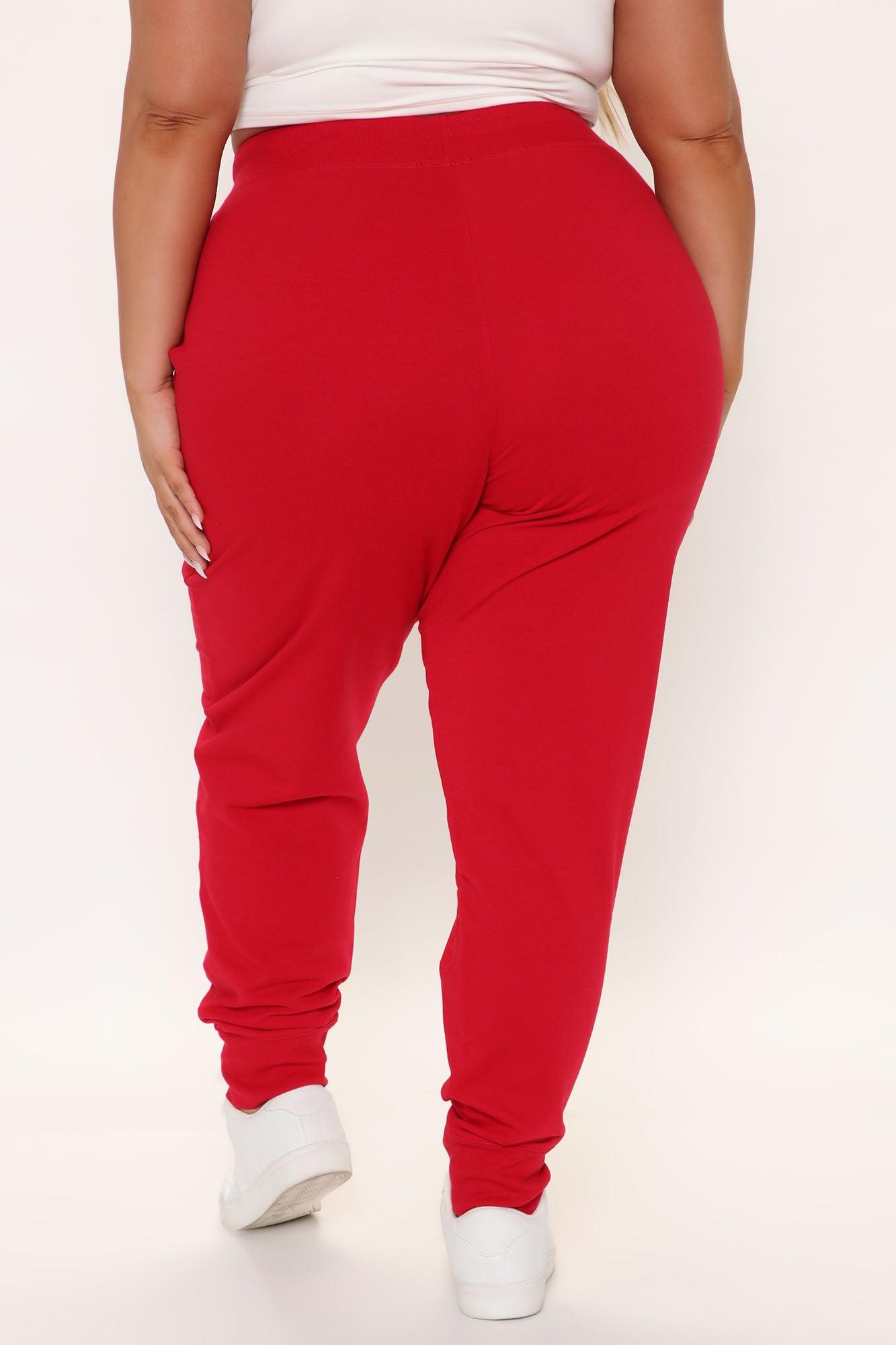 Latest And Greatest French Terry Jogger - Red Product Image
