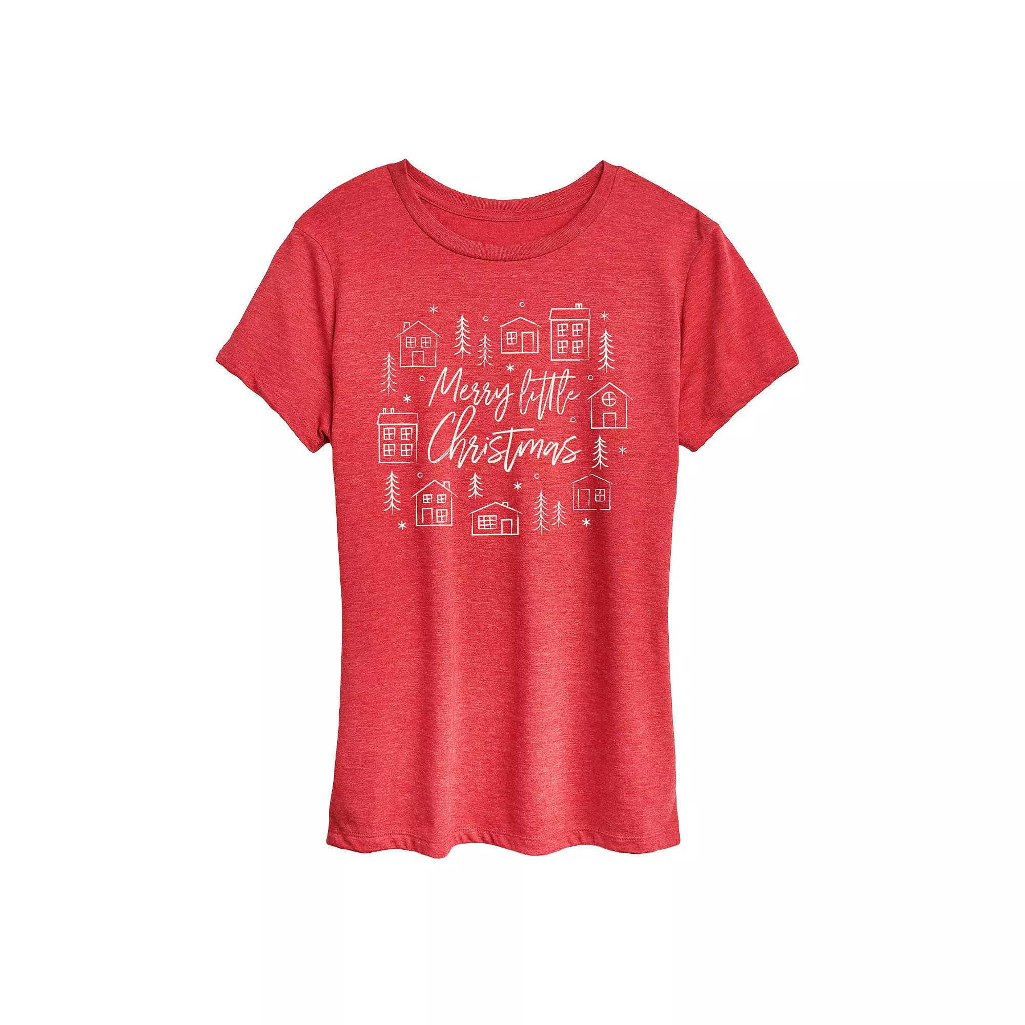 Women's Merry Little Christmas Graphic Tee,  Product Image