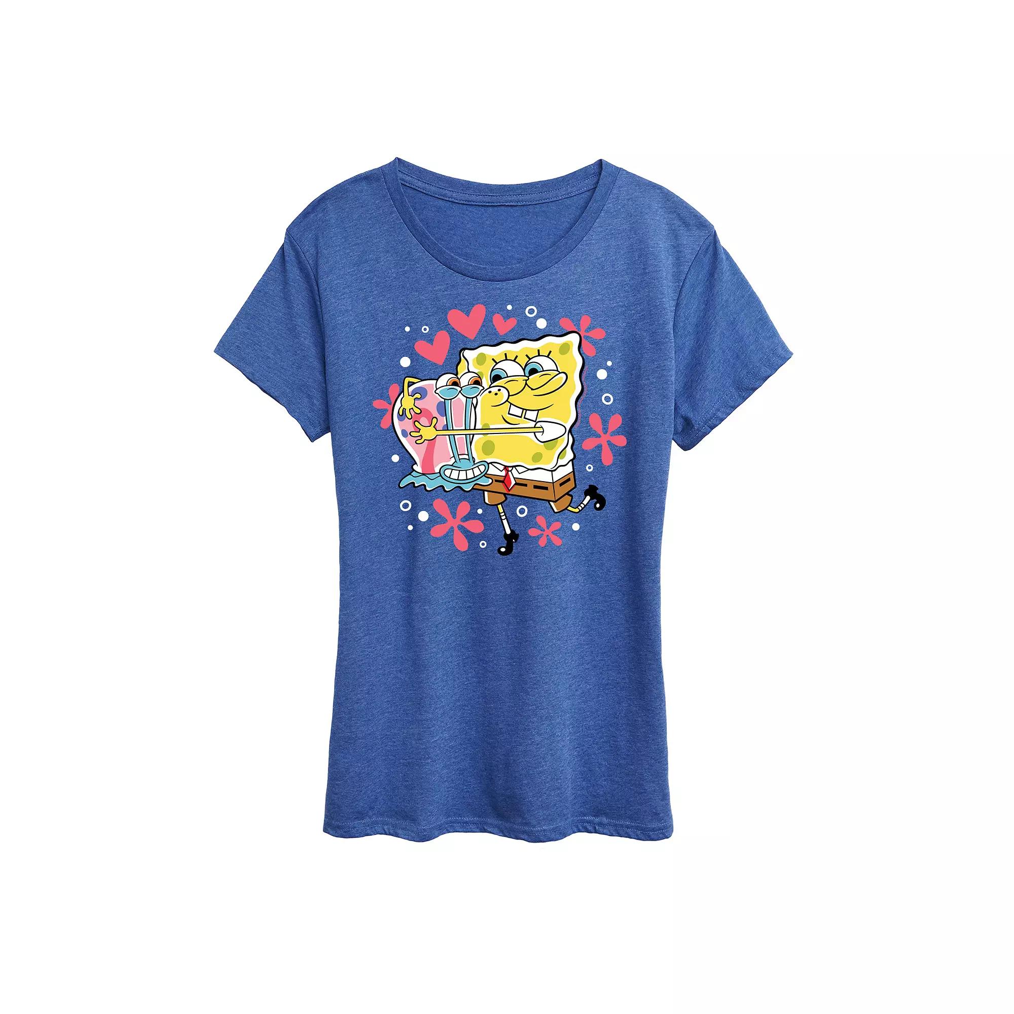 Women's Spongebob Squarepants Gary Hug Graphic Tee,  Product Image