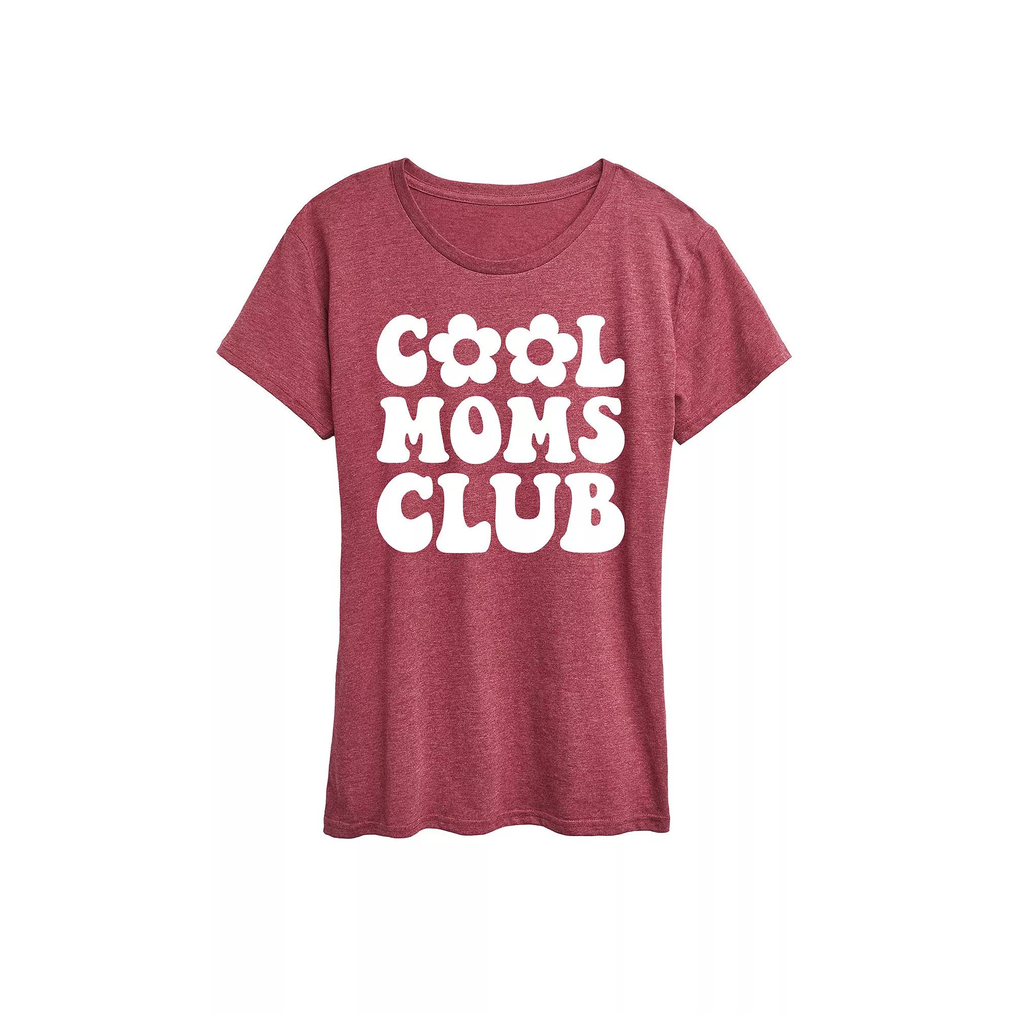 Women's Cool Moms Club Graphic Tee, Girl's,  Product Image