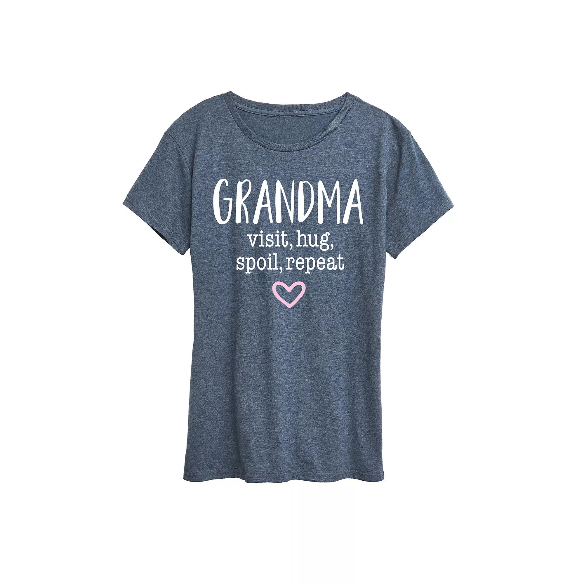 Women's Grandma Visit Hug Graphic Tee, Girl's,  Product Image