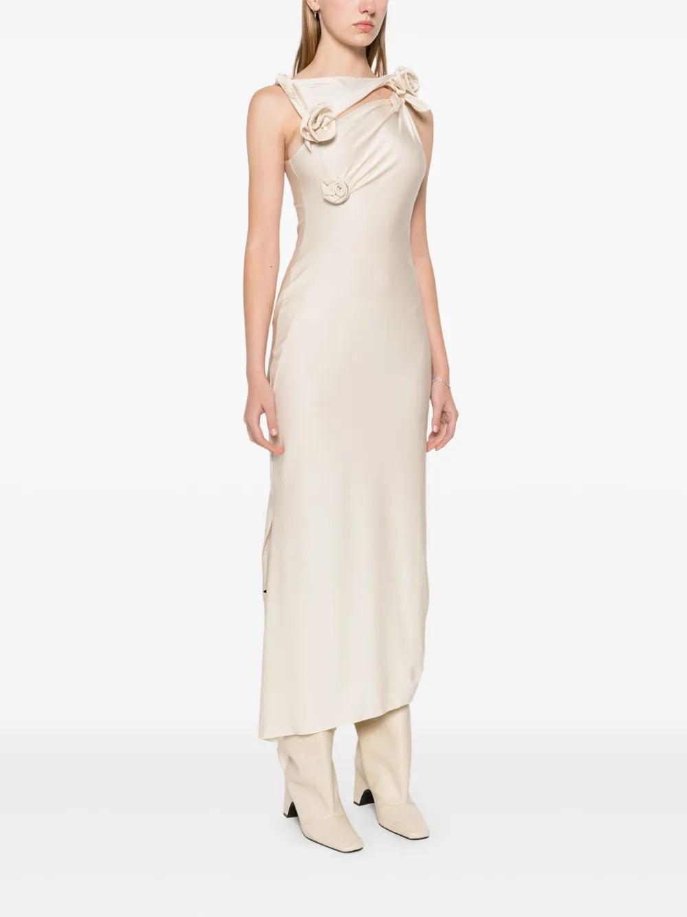 floral-appliqué maxi dress Product Image