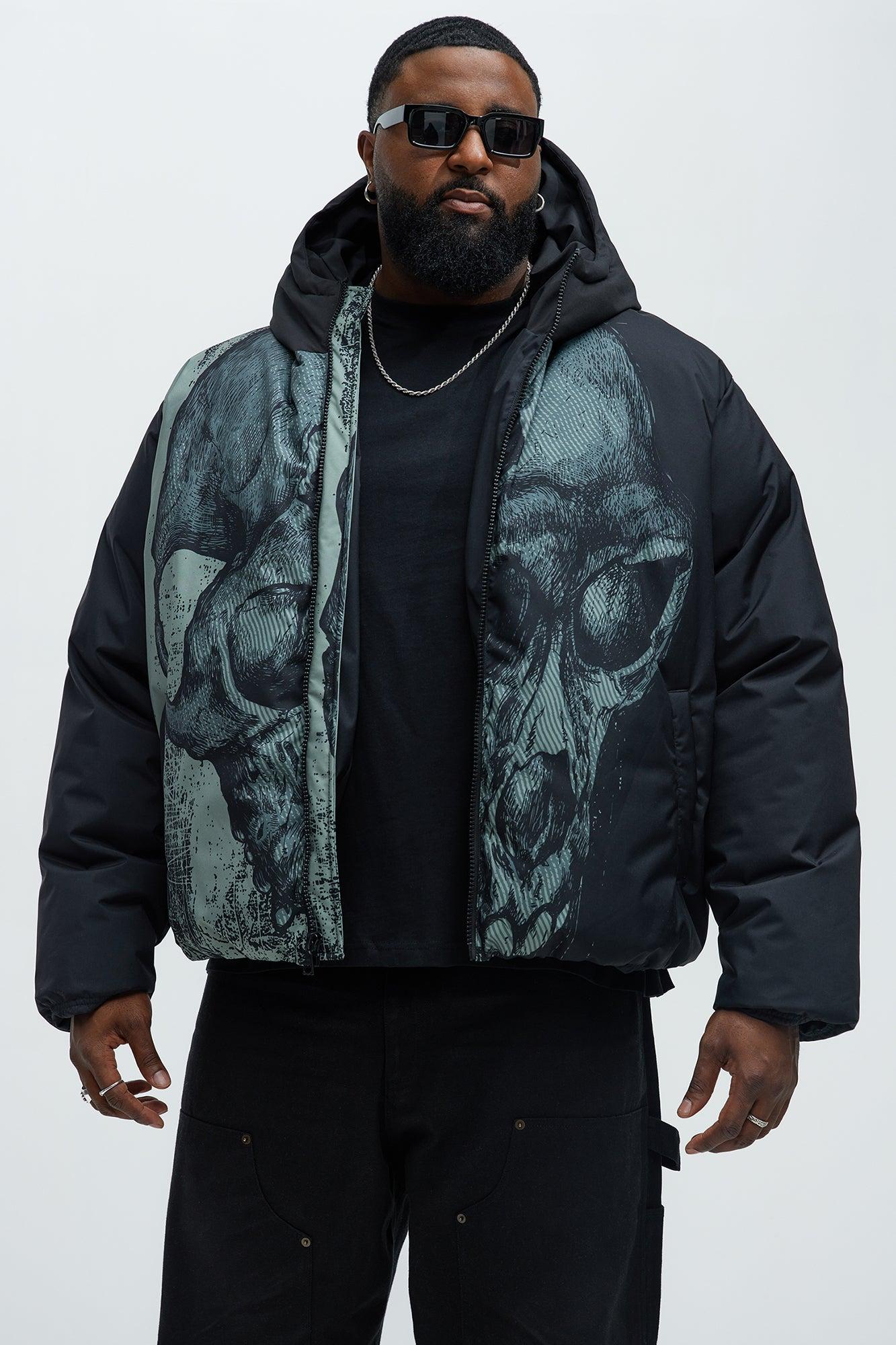 Azrael Hooded Puffer Jacket - Black Product Image