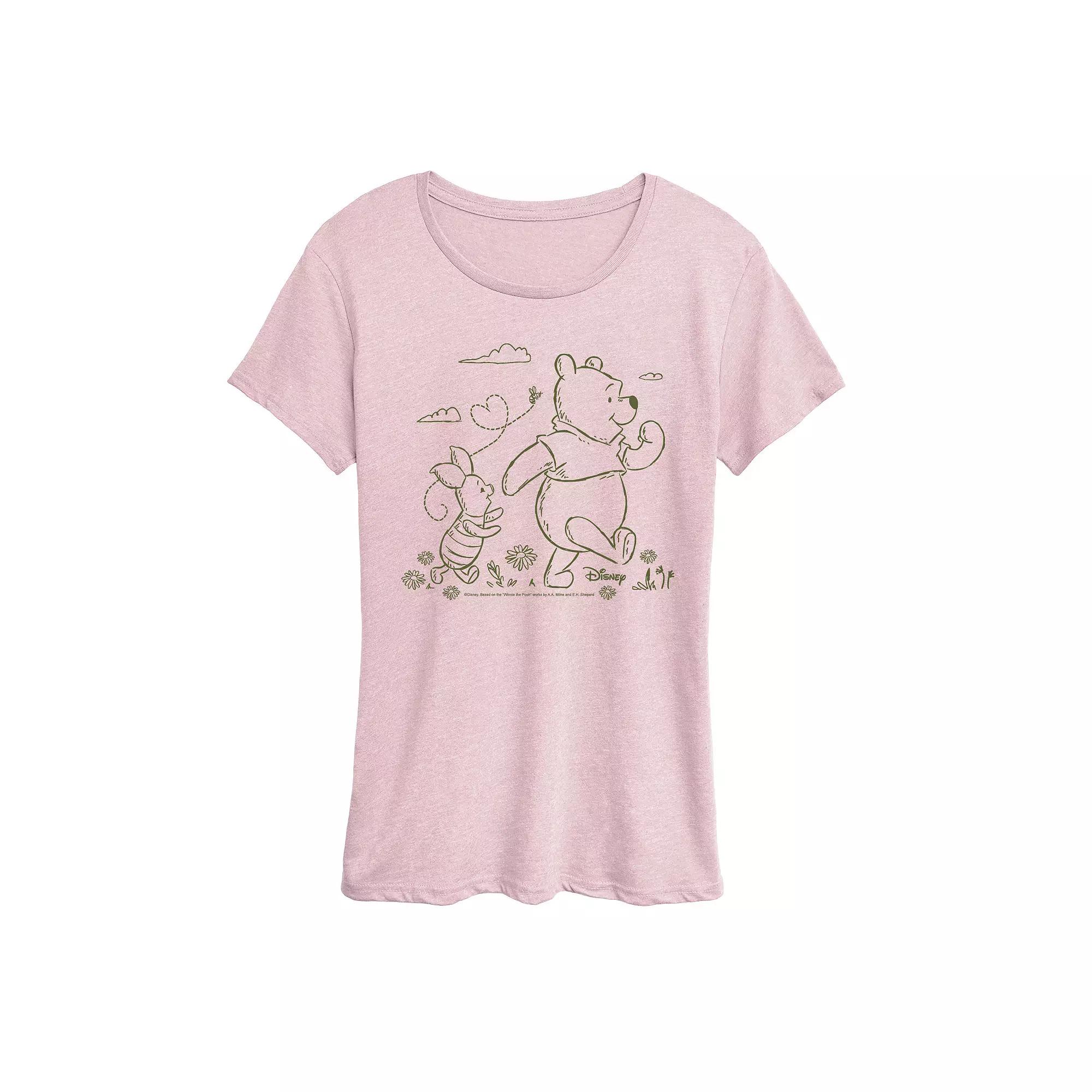 Disney's Winnie The Pooh Women's Stroll Graphic Tee,  Product Image