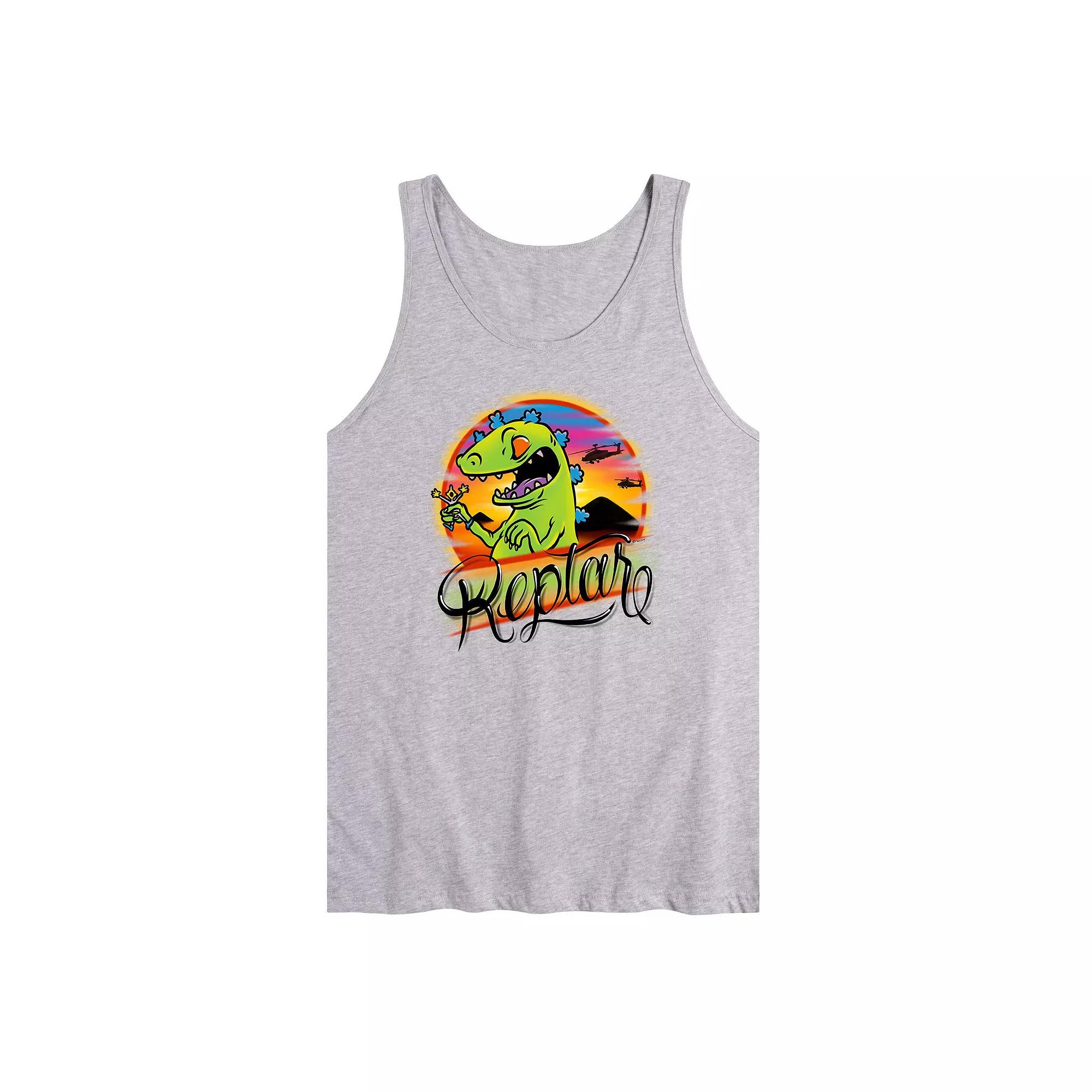 Men's Rugrats Tropical Reptar Tank Top,  Product Image