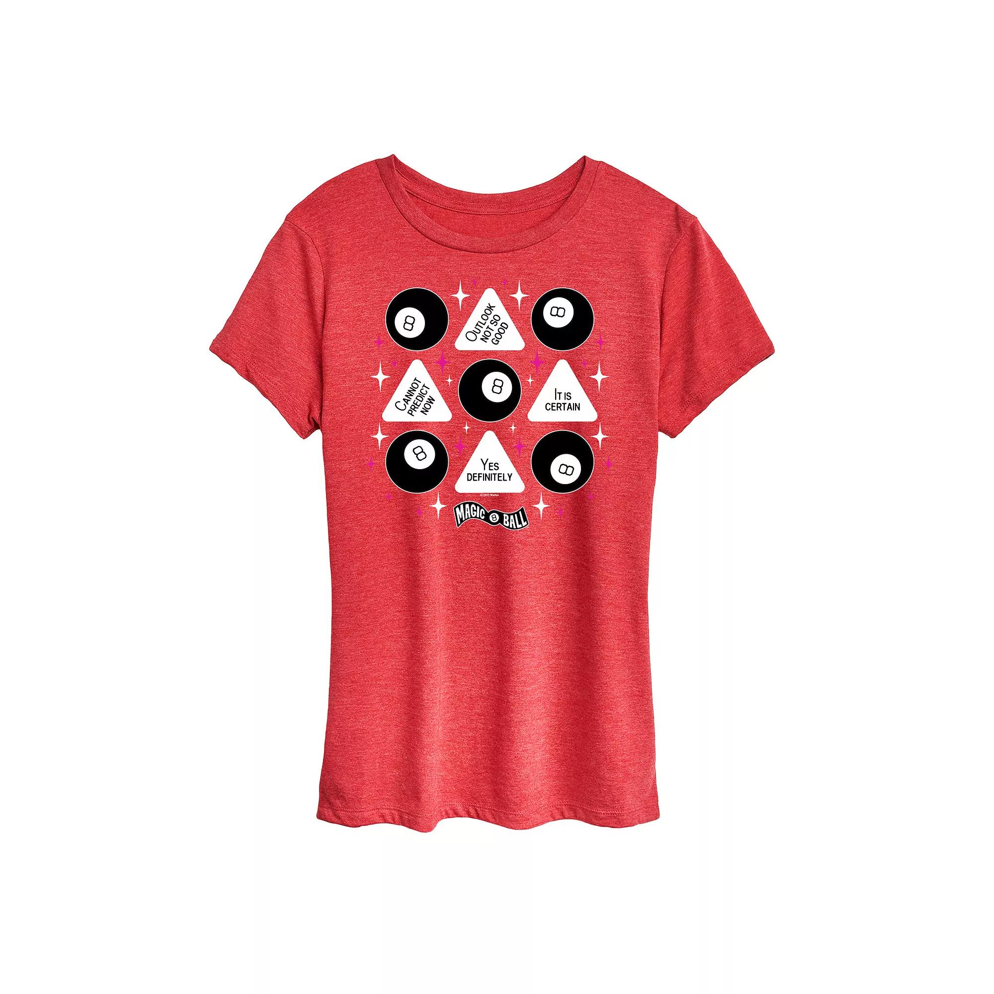 Women's Magic 8 Ball Grid Graphic Tee,  Product Image