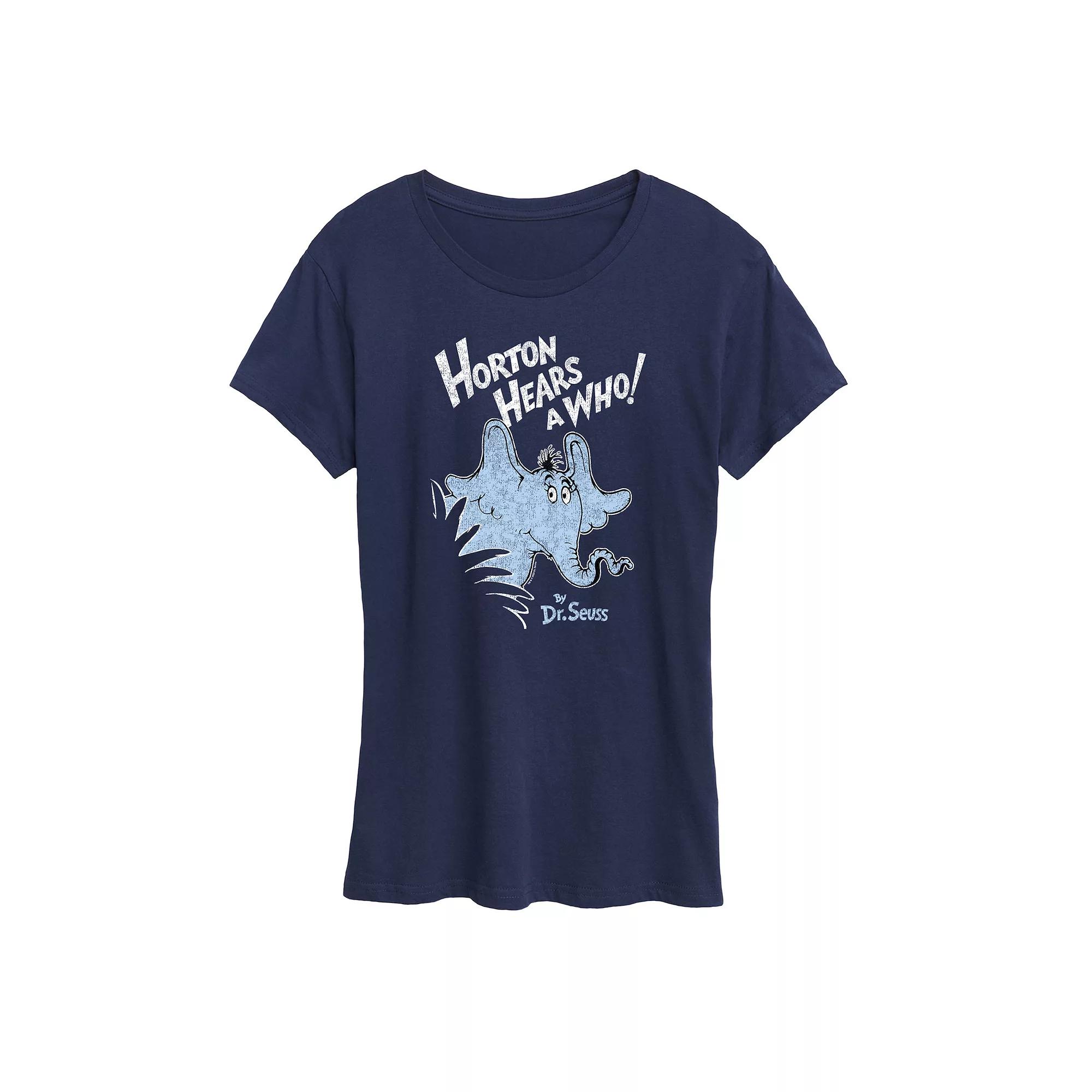 Women's Dr. Seuss Horton Distressed Graphic Tee, Girl's,  Product Image