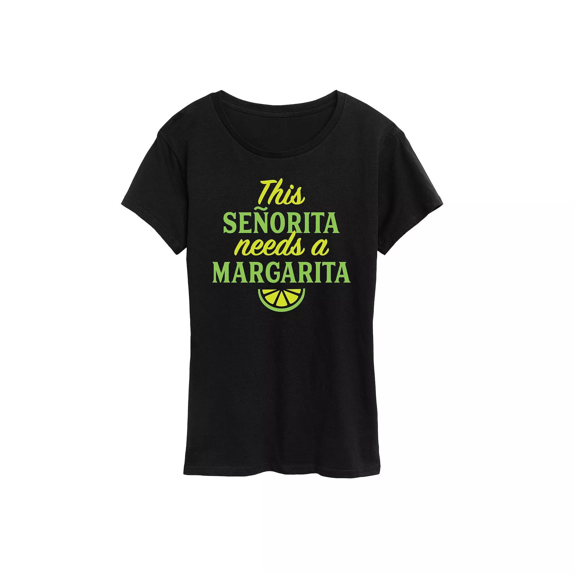 Women's This Senorita Needs A Margarita Graphic Tee,  Product Image