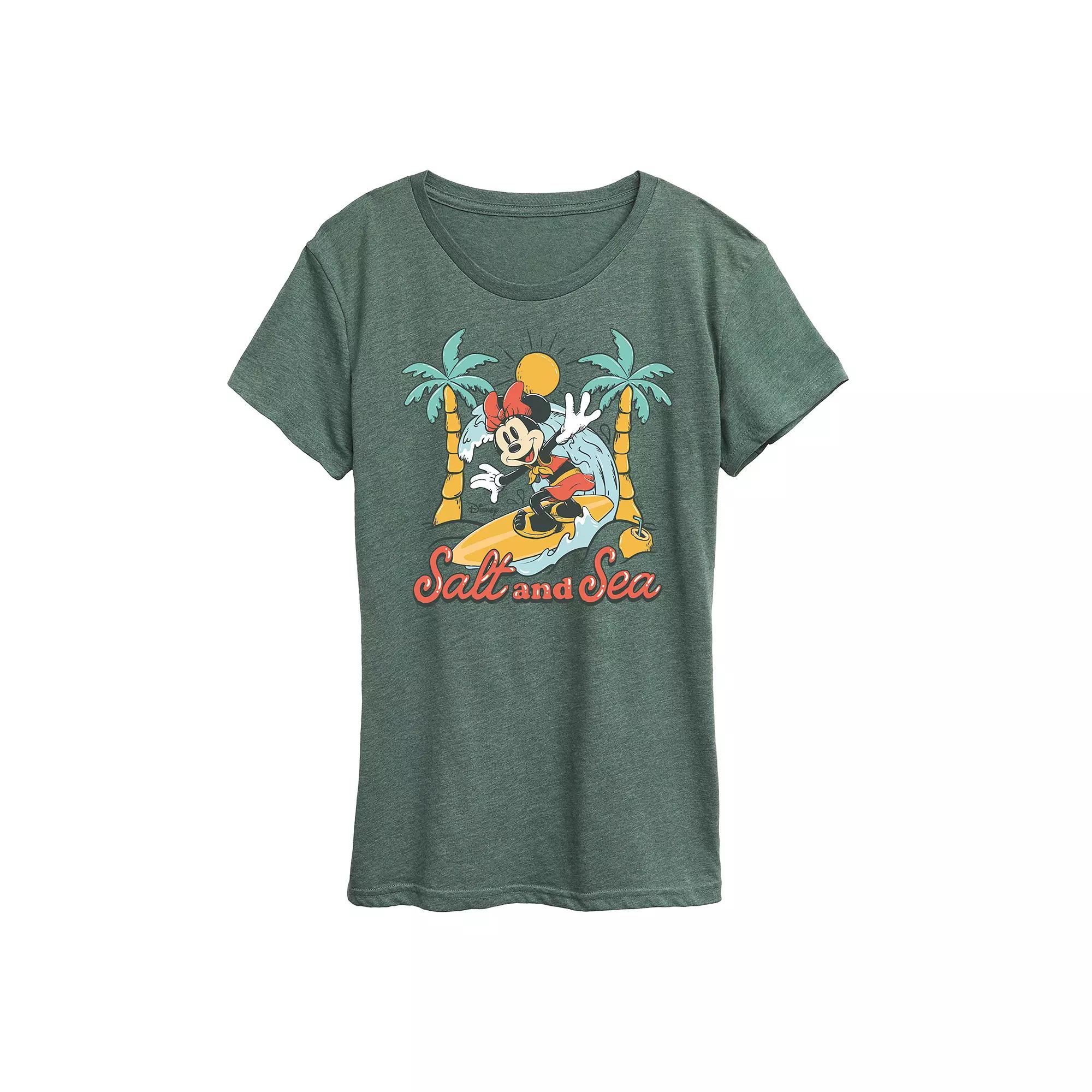 Disney's Minnie Mouse Women's Salt and Sea Graphic Tee,  Product Image