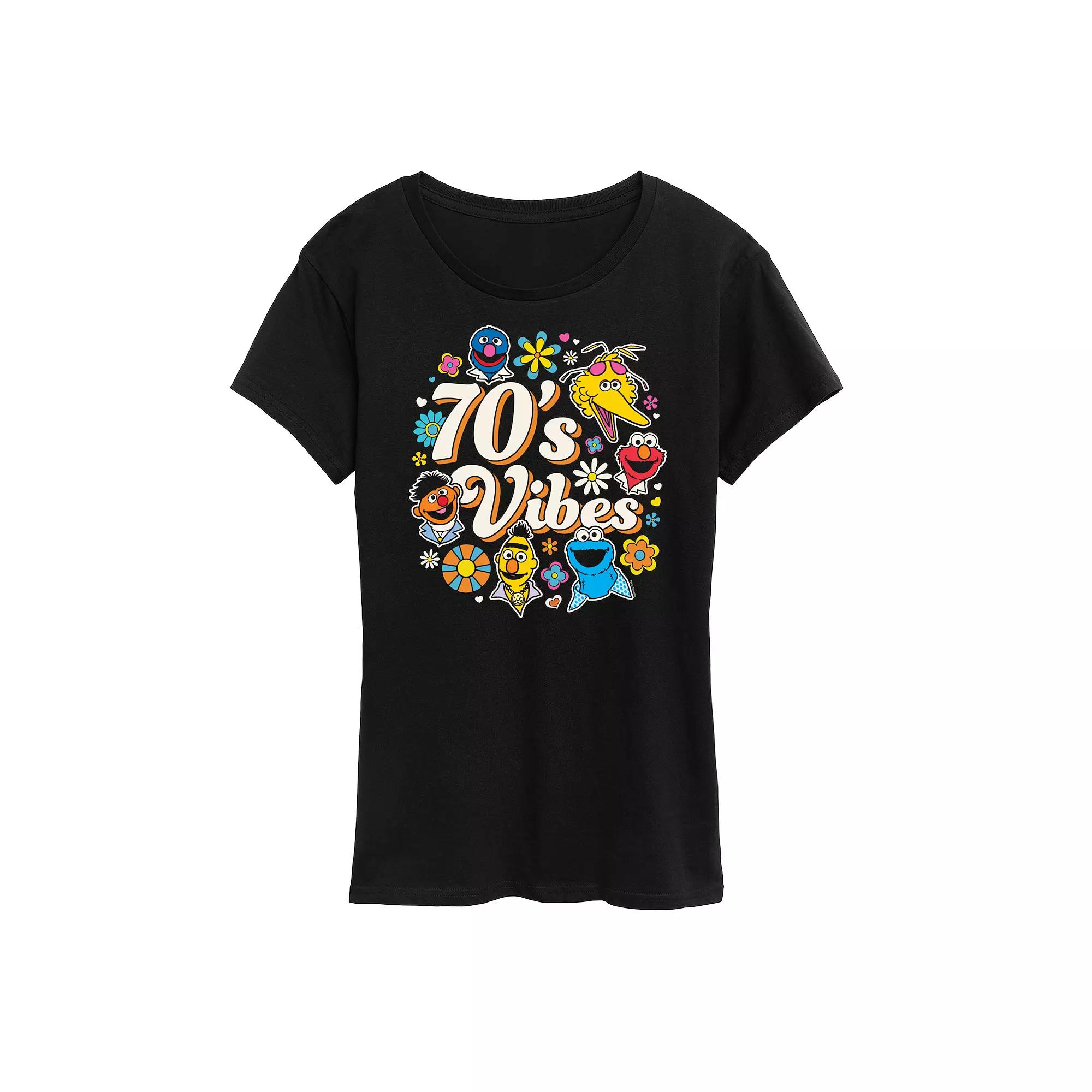 Women's Sesame Street 70's Vibes Graphic Tee,  Product Image