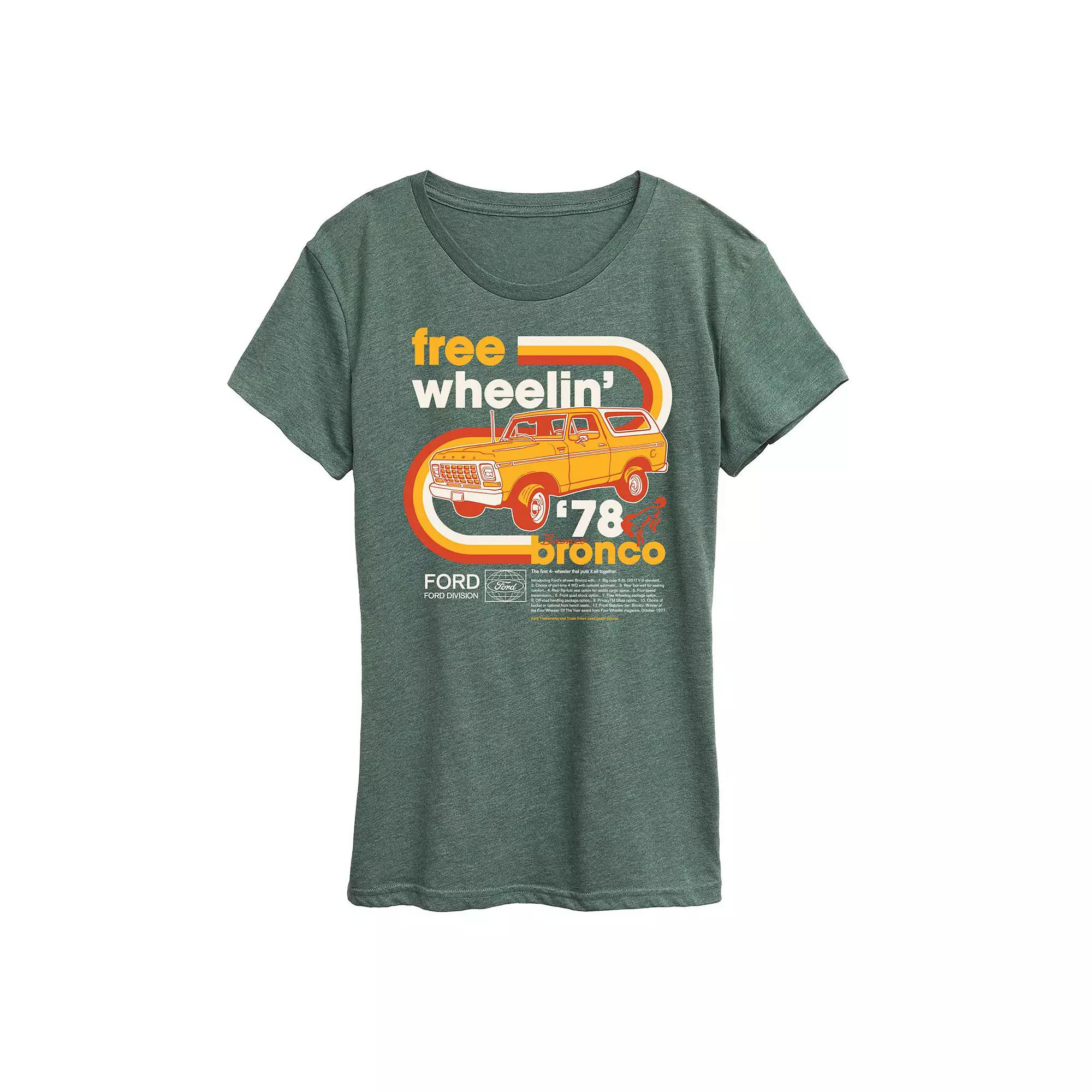Women's Ford 1978 Ford Bronco Free Wheelin' Graphic Tee,  Product Image