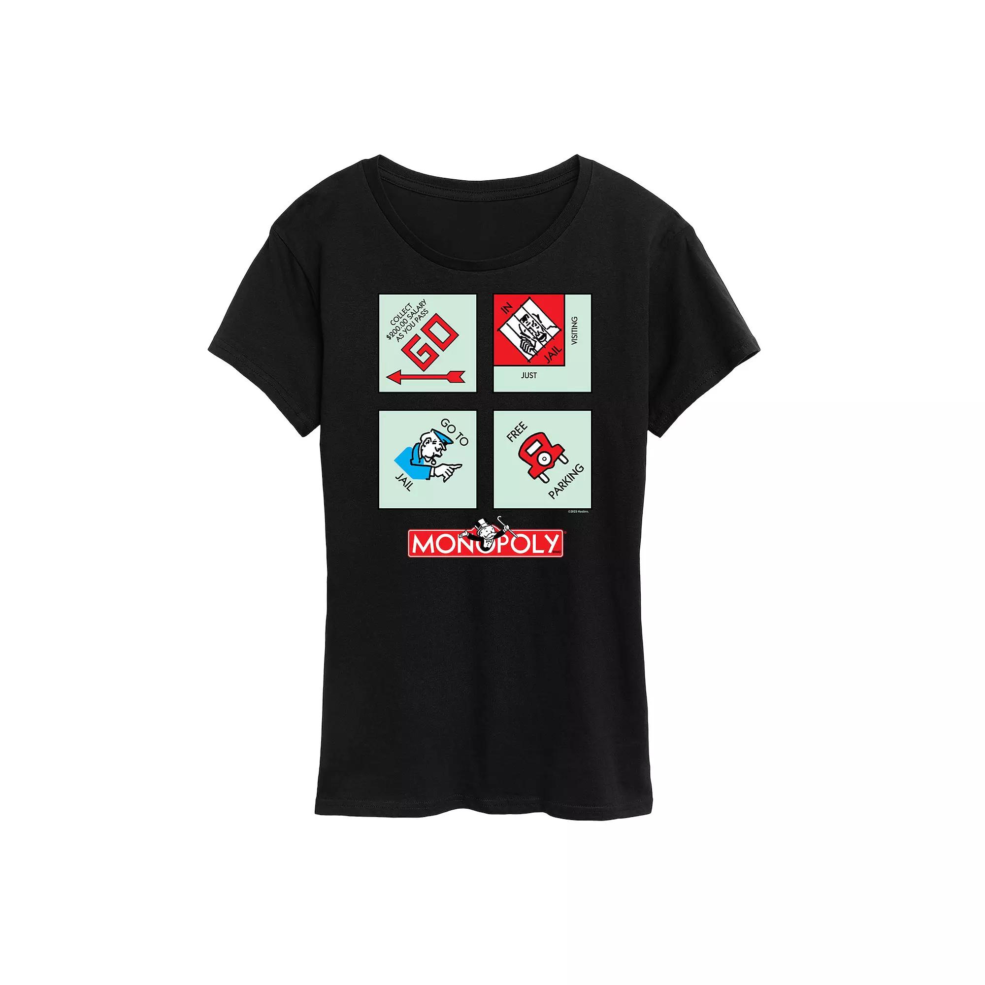 Women's Monopoly Corner Squares Graphic Tee by Hasbro,  Product Image