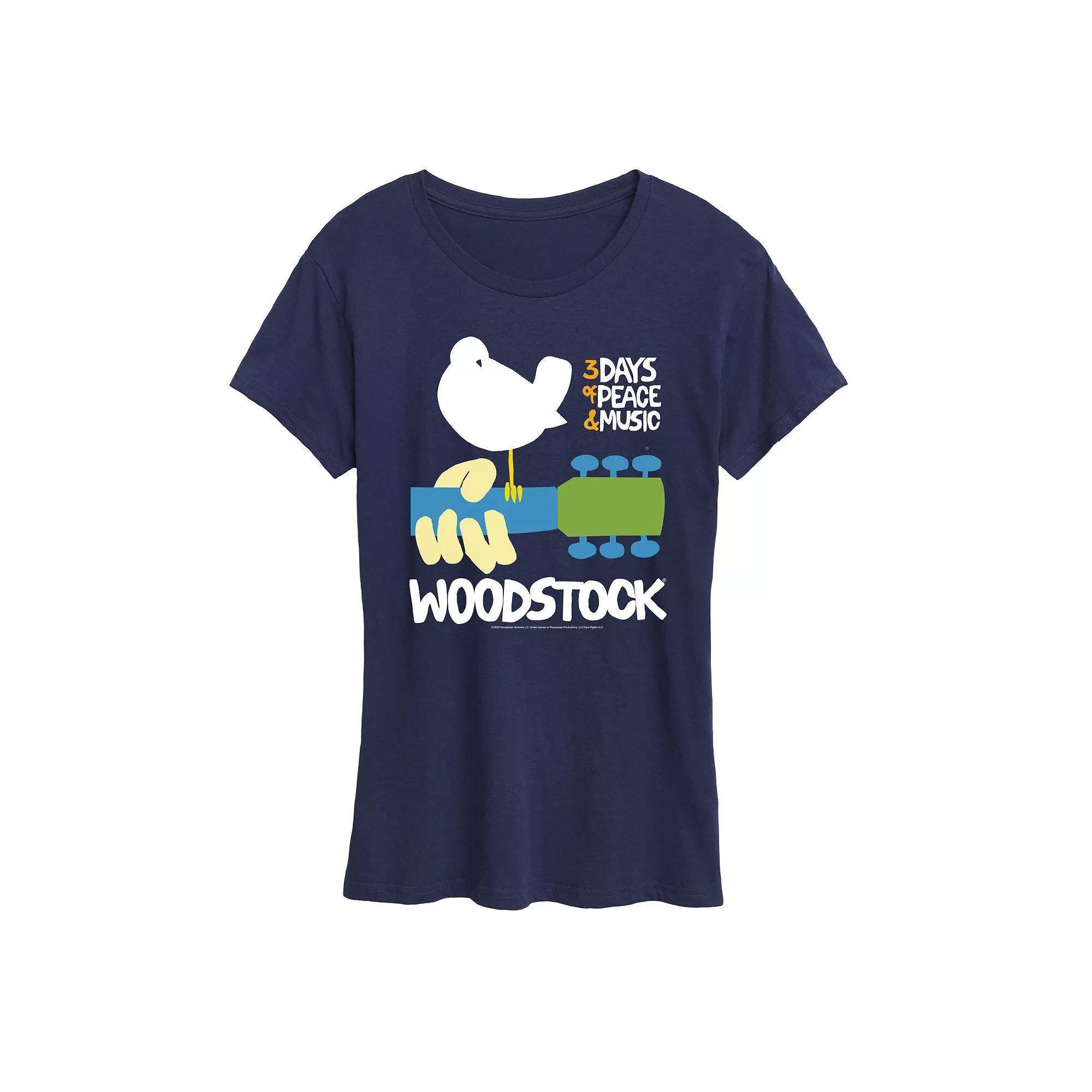 Women's Woodstock Poster Tee Graphic Tee,  Product Image