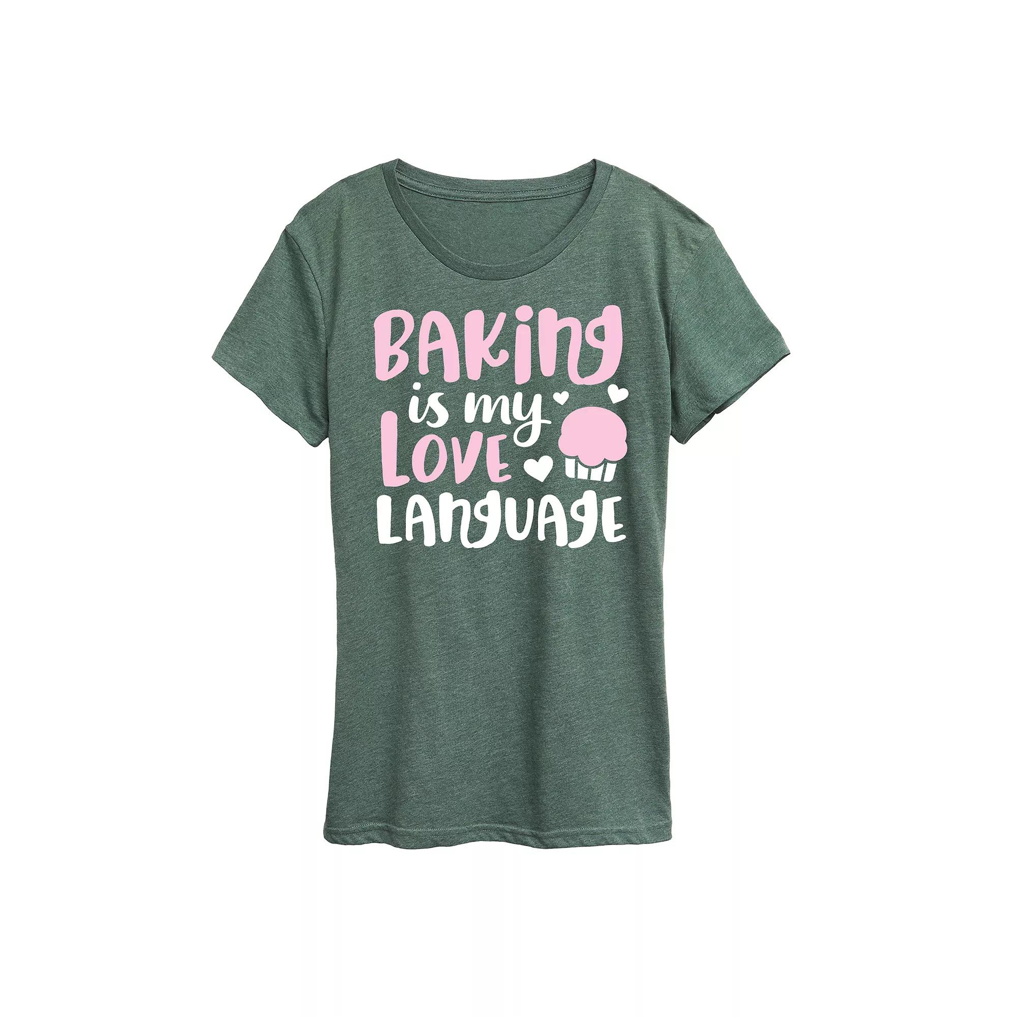 Women's Baking Is My Love Language Graphic Tee,  Product Image