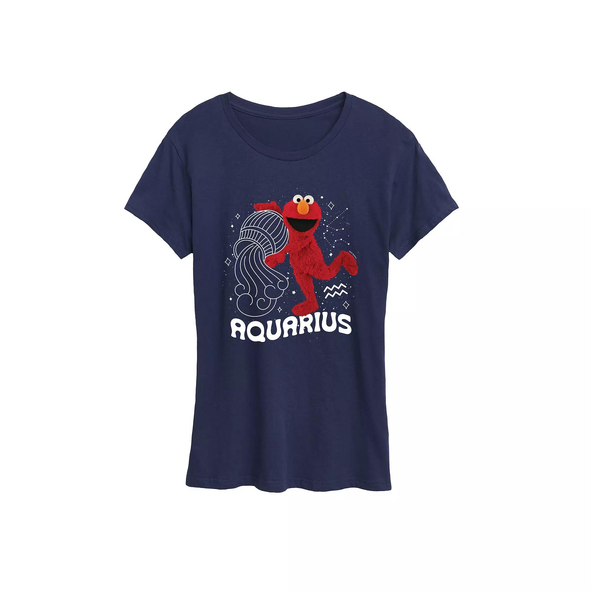 Women's Sesame Street Elmo Aquarius Graphic Tee,  Product Image