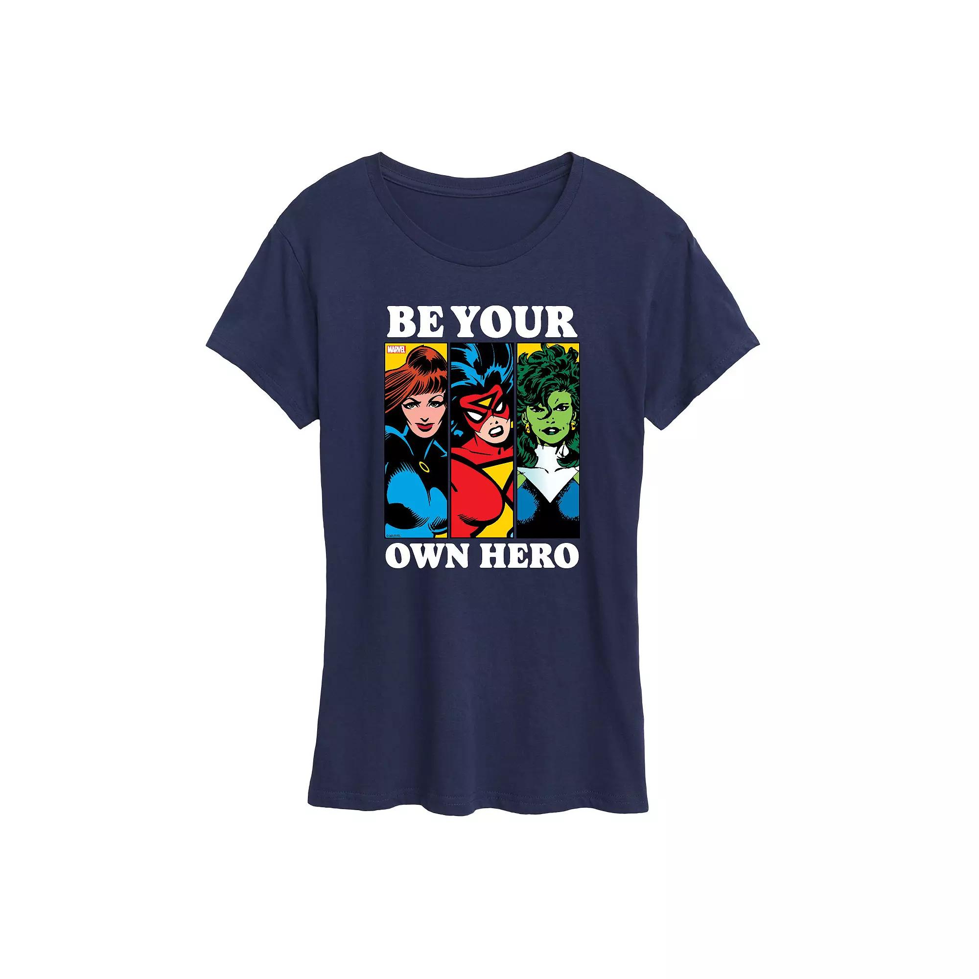 Women's Marvel Be Your Own Hero Graphic Tee,  Product Image