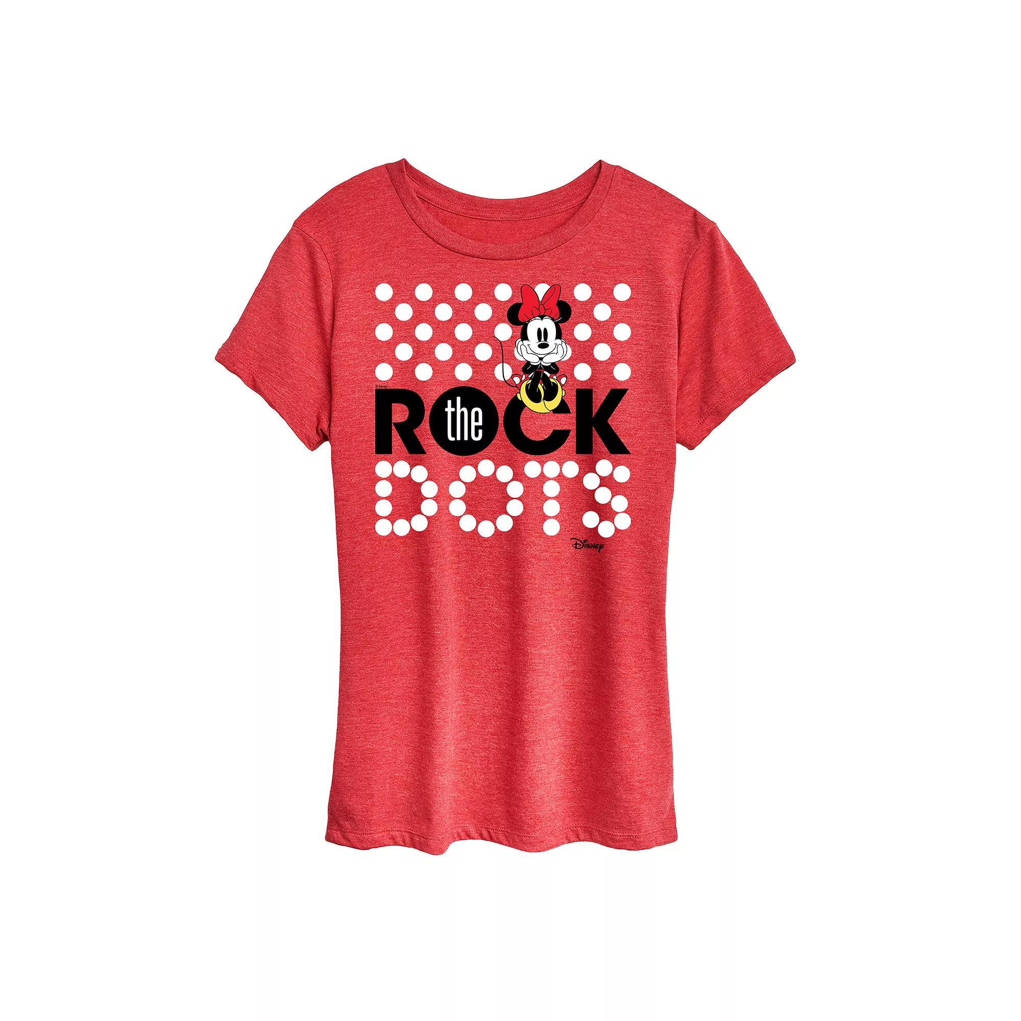 Disney's Minnie Mouse Rock The Dots Graphic Tee, Women's,  Product Image