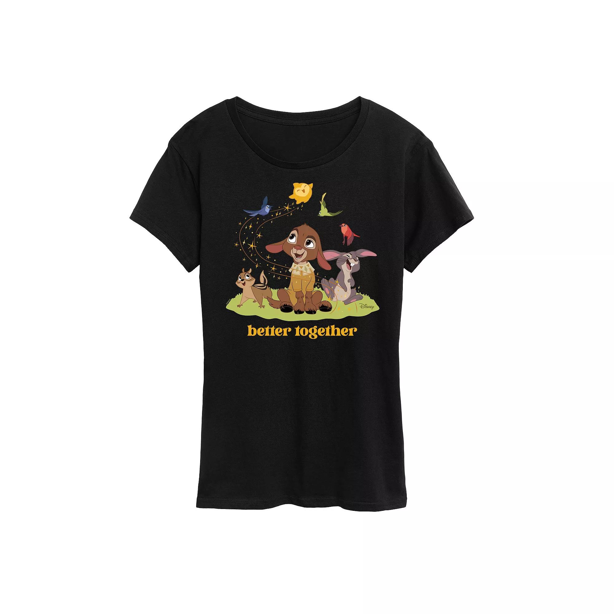 Disney's Wish Valentino and Star Women's Better Together Graphic Tee, Girl's,  Product Image