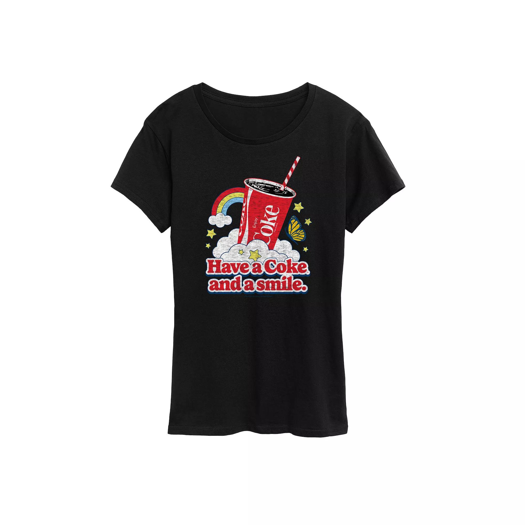 Women's Coca-Cola Coke And A Smile Graphic Tee, Girl's,  Product Image