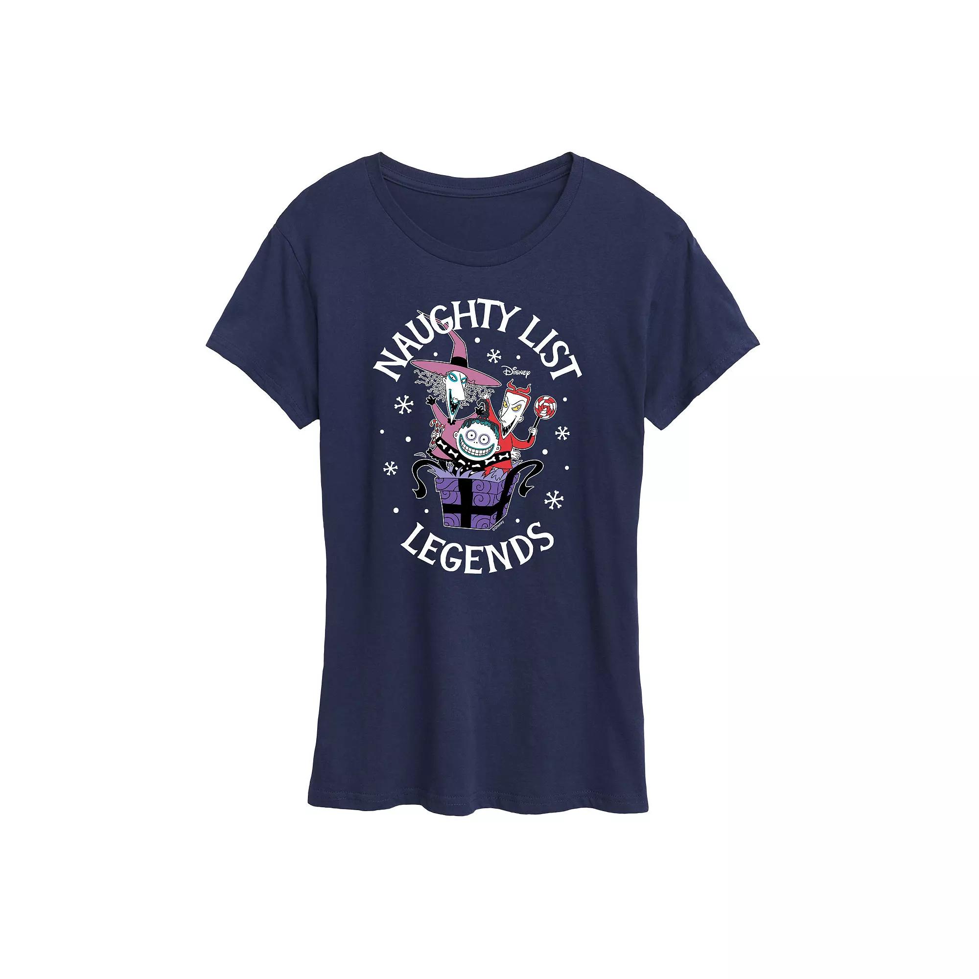 Disney's Nightmare Before Christmas Women's Naughty List Legends Graphic Tee, Girl's,  Product Image